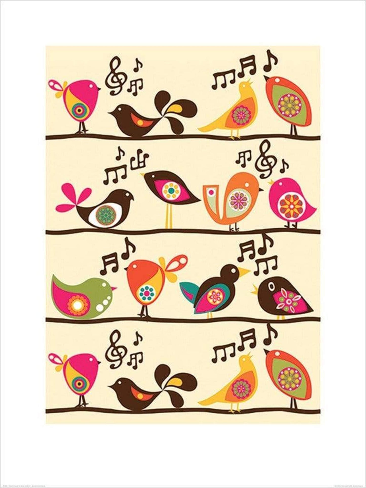 Kunstdruck Valentina Ramos - Singing Birds 60x80cm