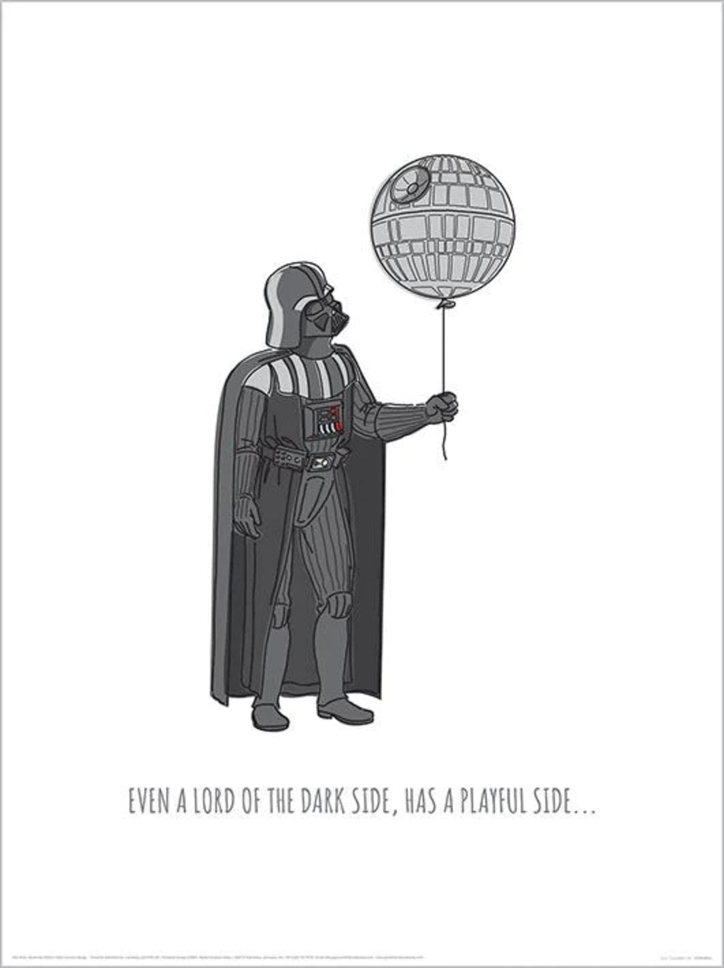 Kunstdruck Star Wars - Live Everyday Day 30x40cm