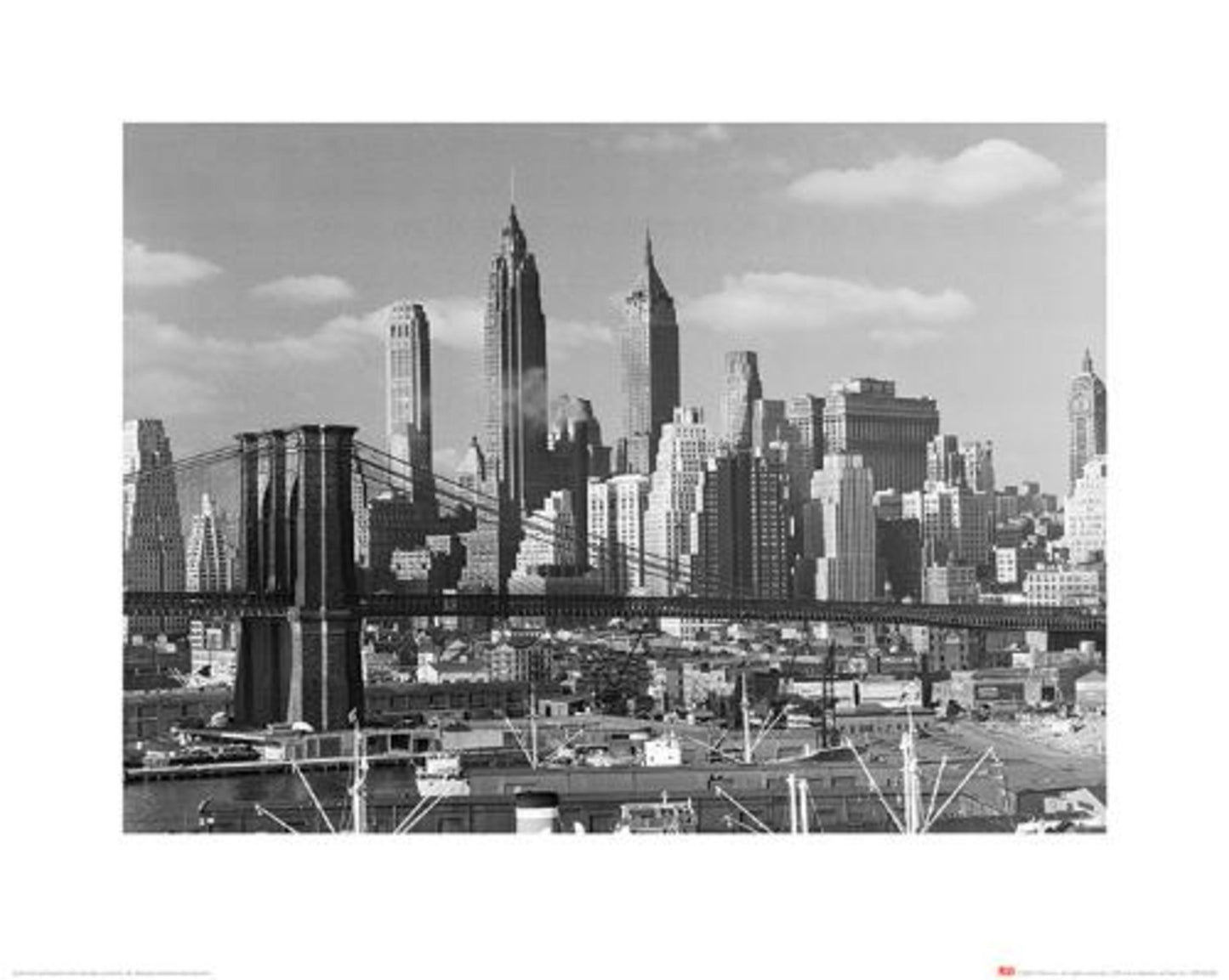 Kunstdruck Time Life - Lower Manhattan Skyline 1948 40x50cm