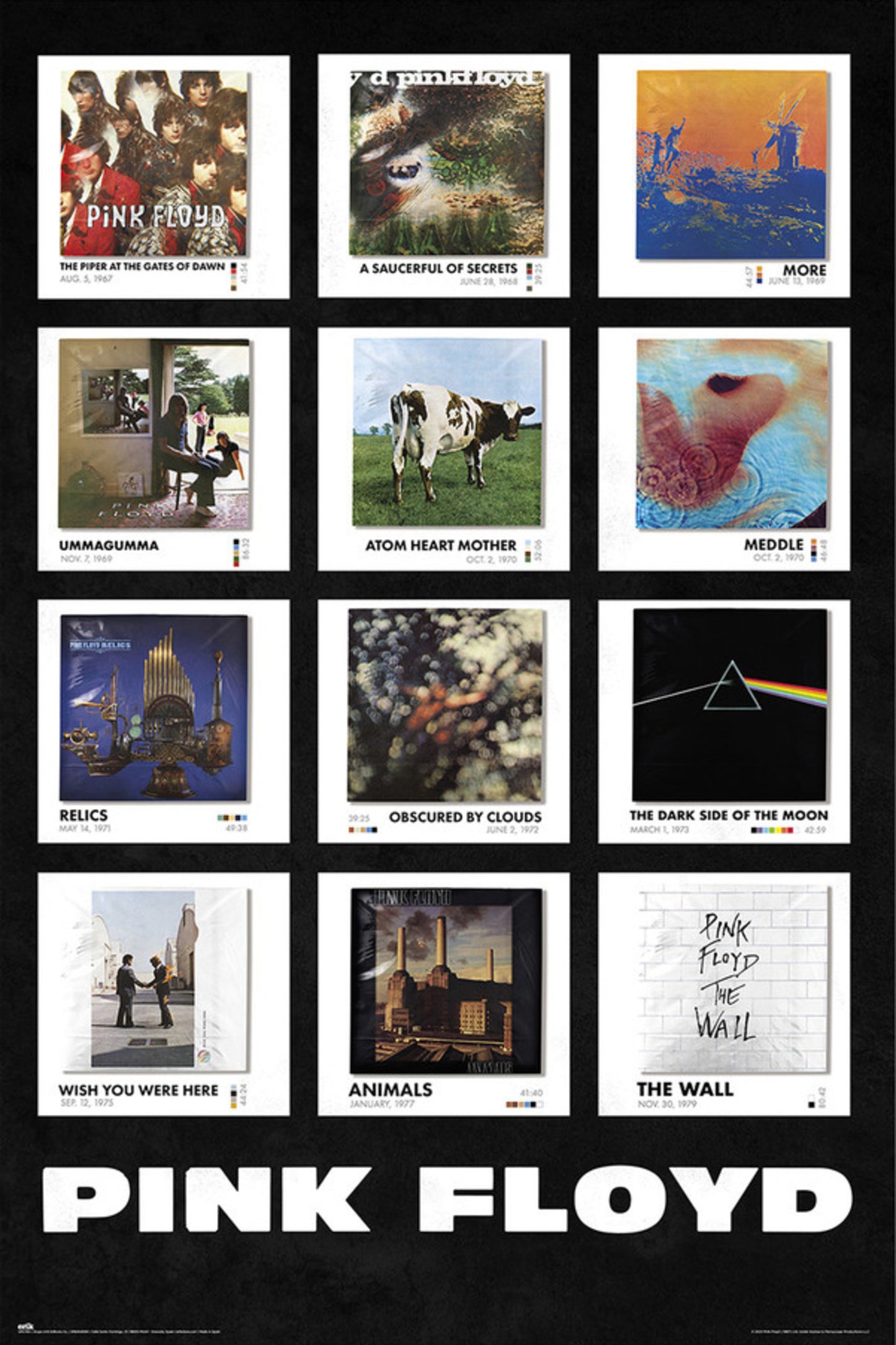 Poster Pink Floyd - Covers 61x91,5cm