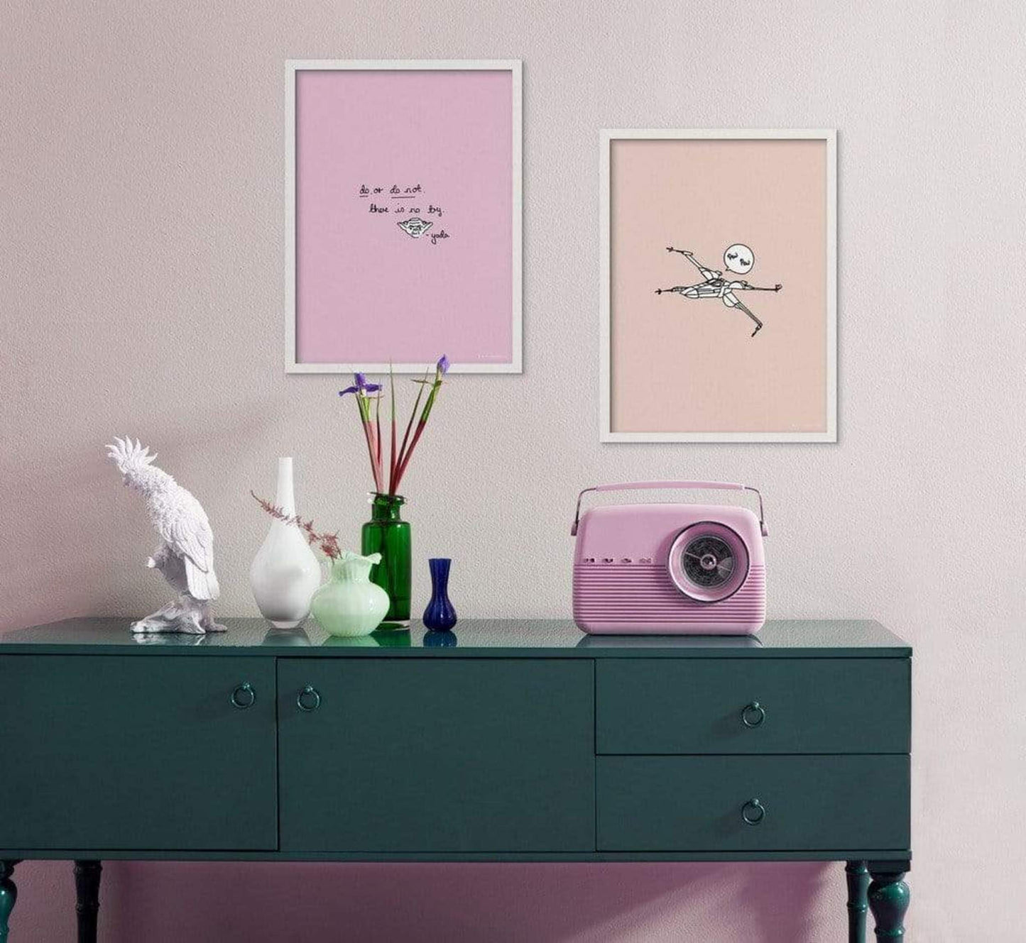 Kunstdruck Star Wars - Quote Yoda Cute 50x70cm