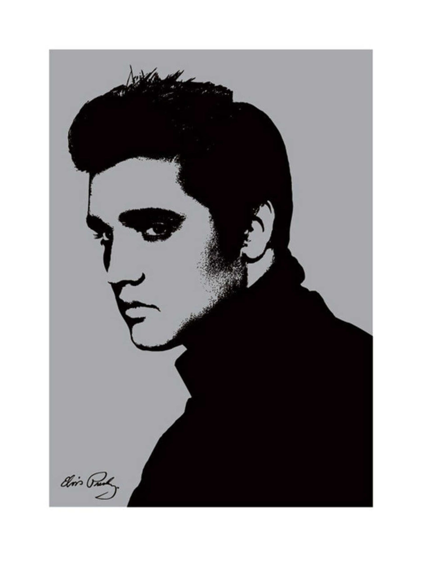 Kunstdruck Elvis Presley - Metallic 60x80cm