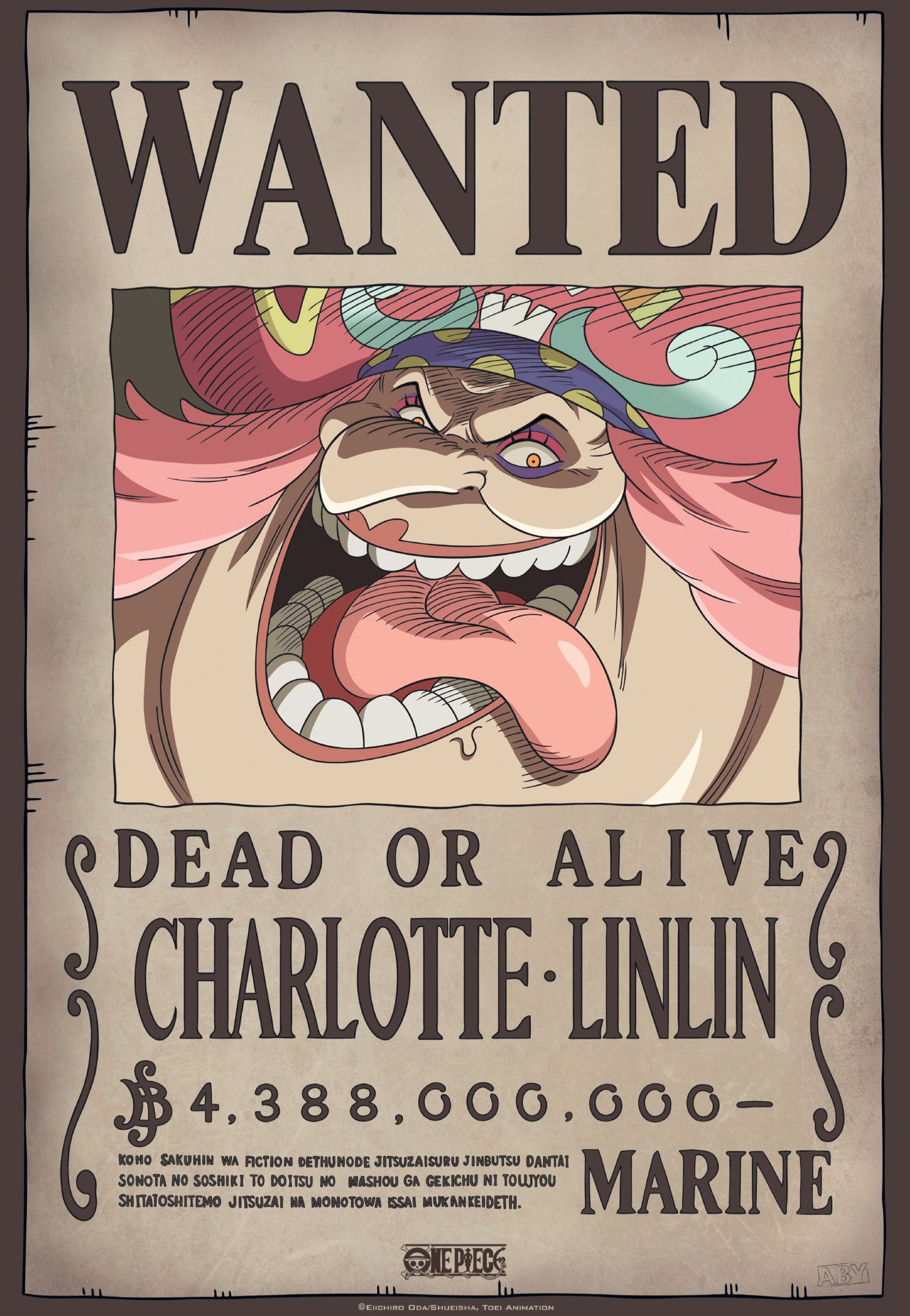 Poster One Piece - Wanted Big Mom II 35x52cm