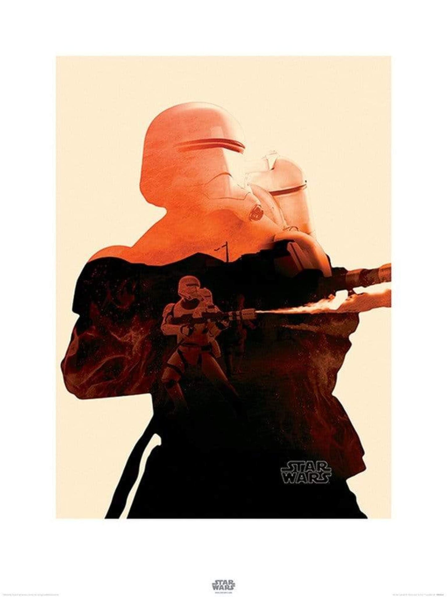Kunstdruck Star Wars - Episode VII Flametrooper Tri 60x80cm