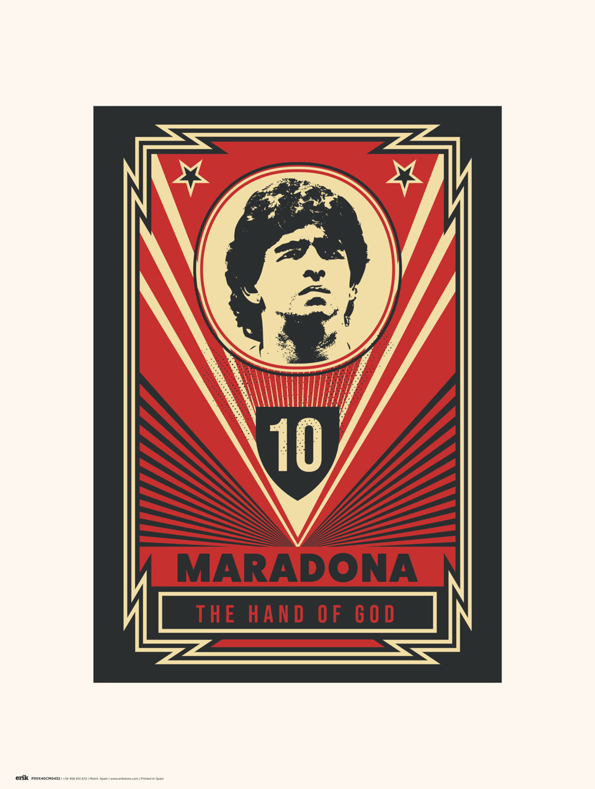 Kunstdruck Maradona - The Hand of God 30x40cm
