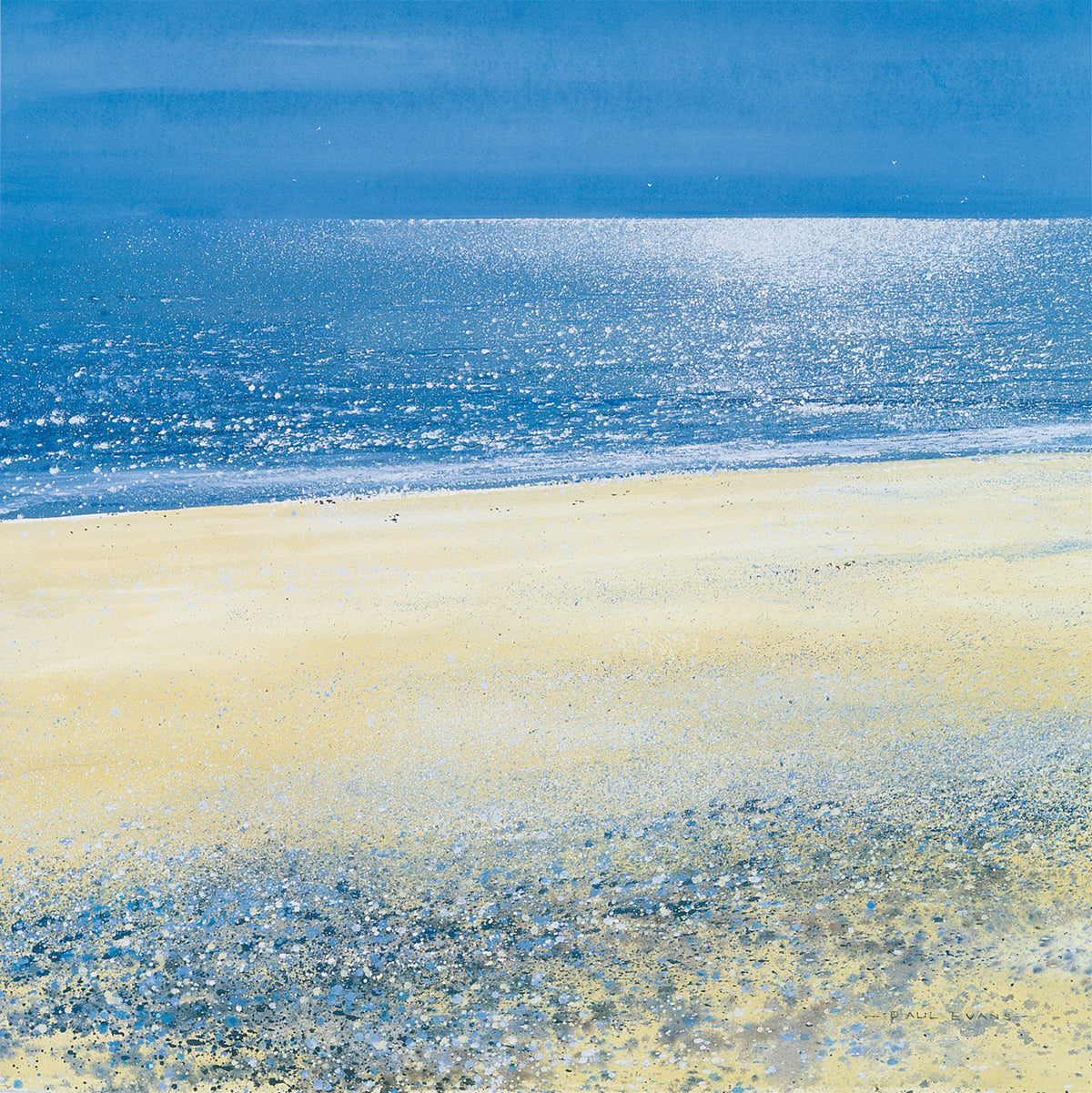 Kunstdruck Paul Evans - Silver Tide 61x61cm