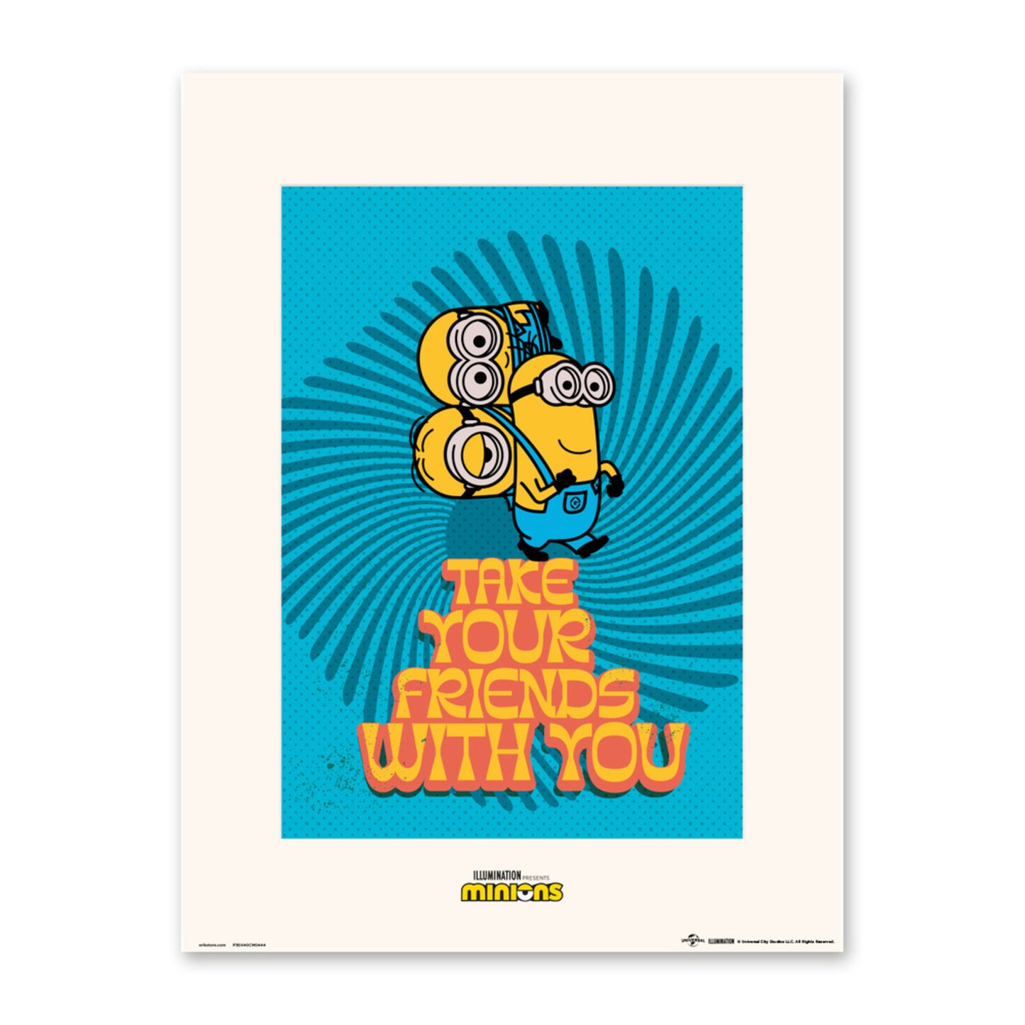Poster Minions - Take Your Friends - With You 30x40cm