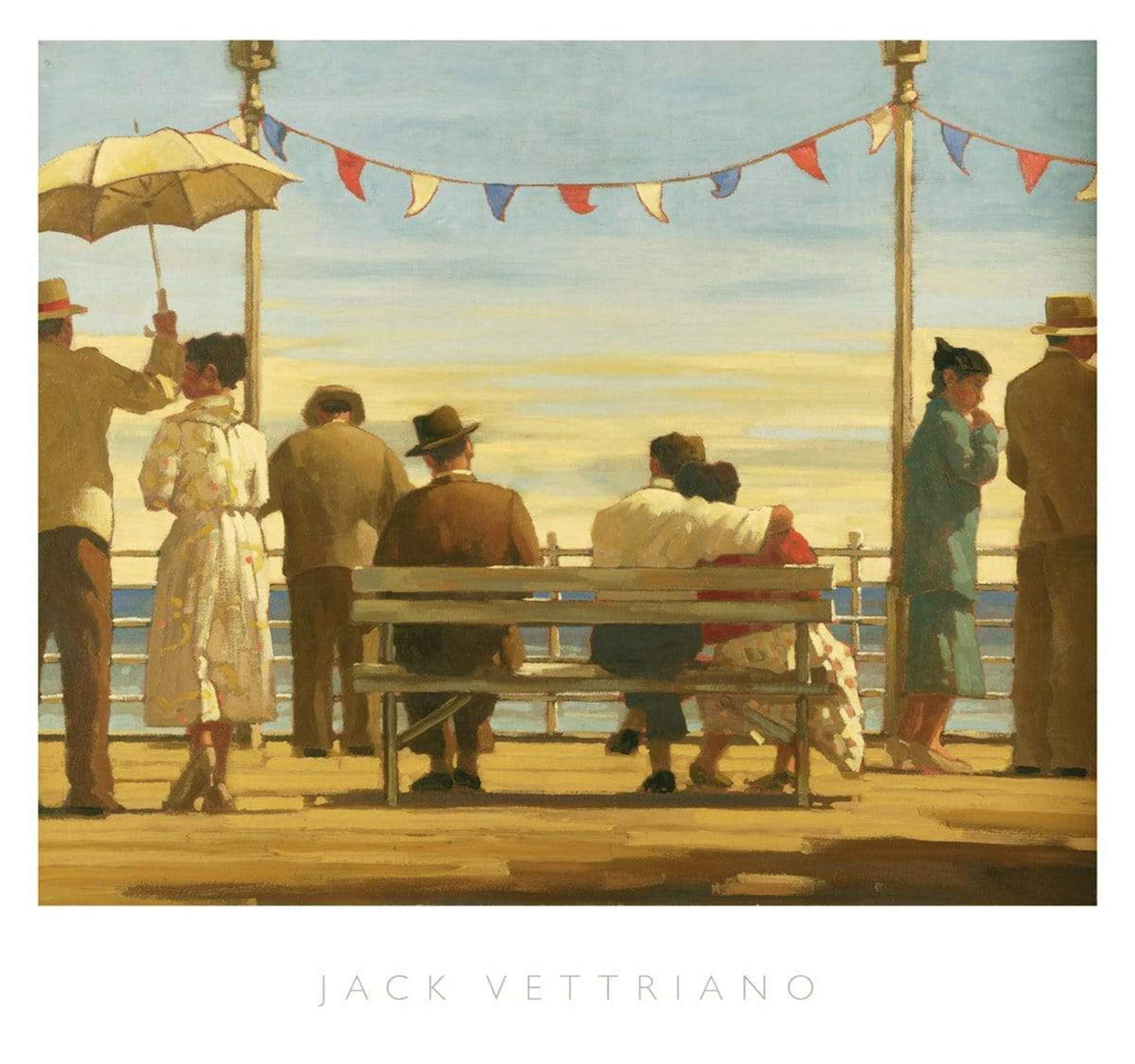 Kunstdruck Jack Vettriano - The Pier 72x67cm
