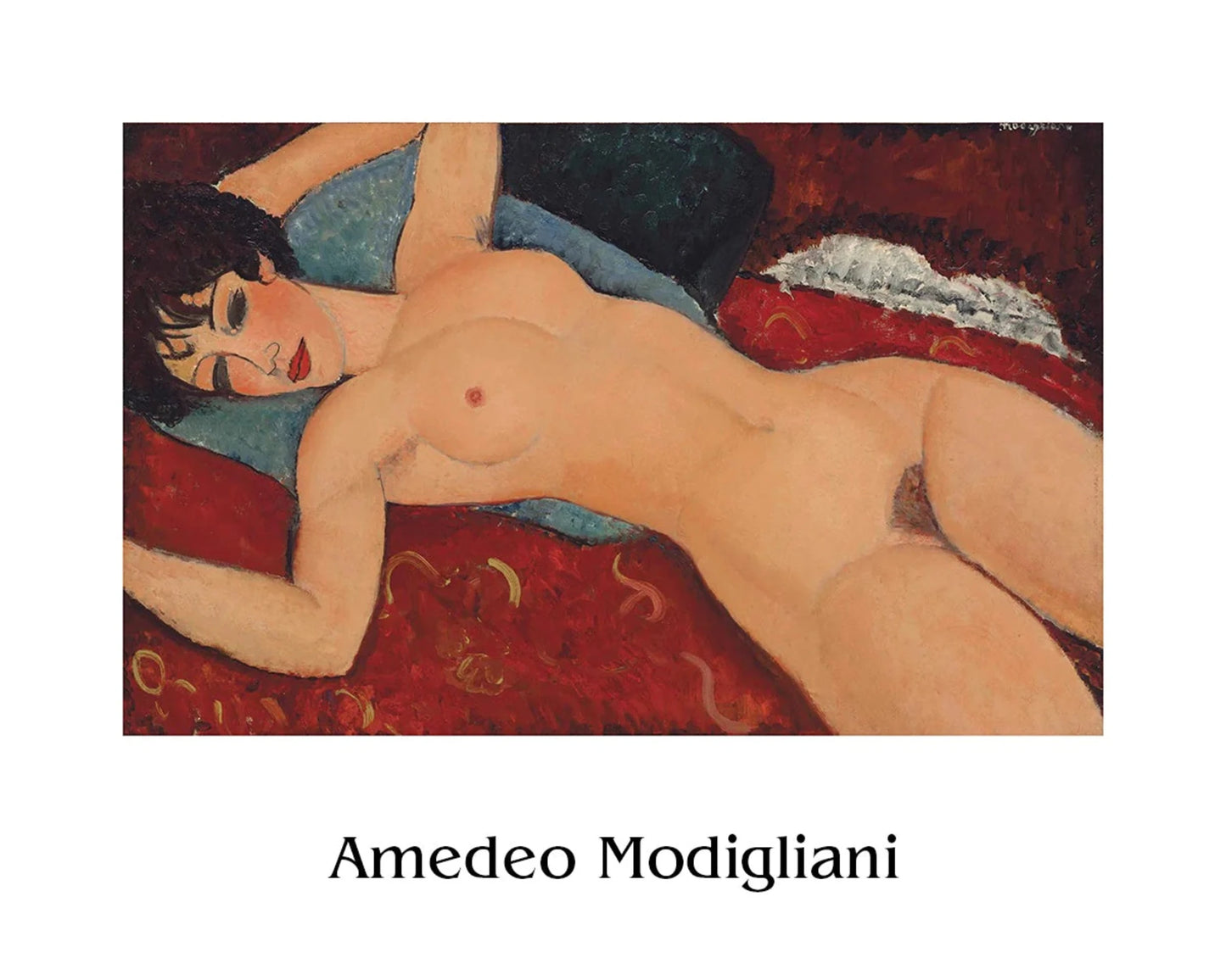 Kunstdruck Amedeo Modigliani Liegender Akt l 50x40cm