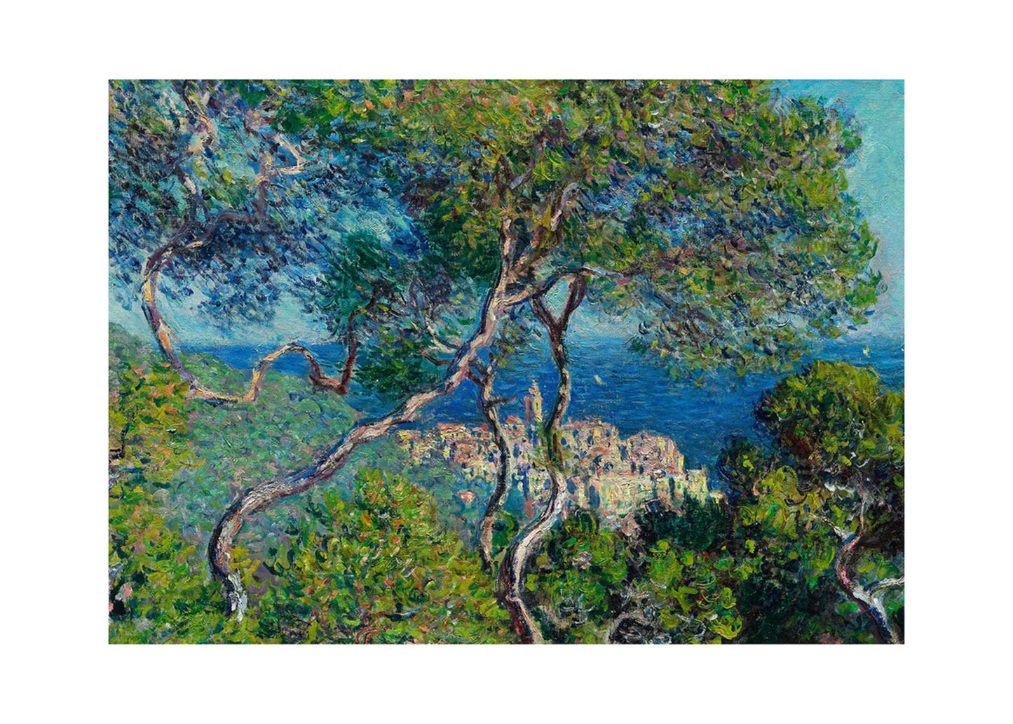 Kunstdruck Claude Monet Paesaggio a Bordighera 70x50cm