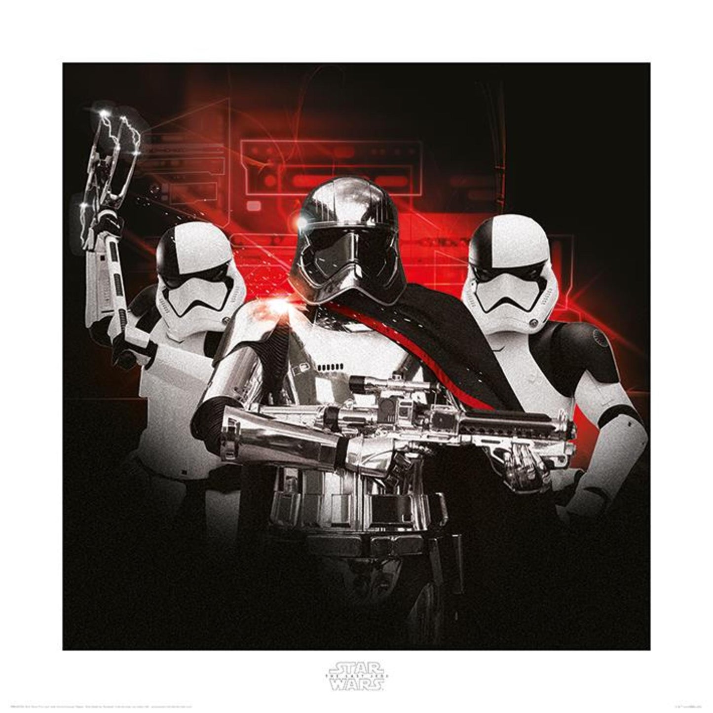 Kunstdruck Star Wars - the Last Jedi Stormtrooper Team 40x40cm