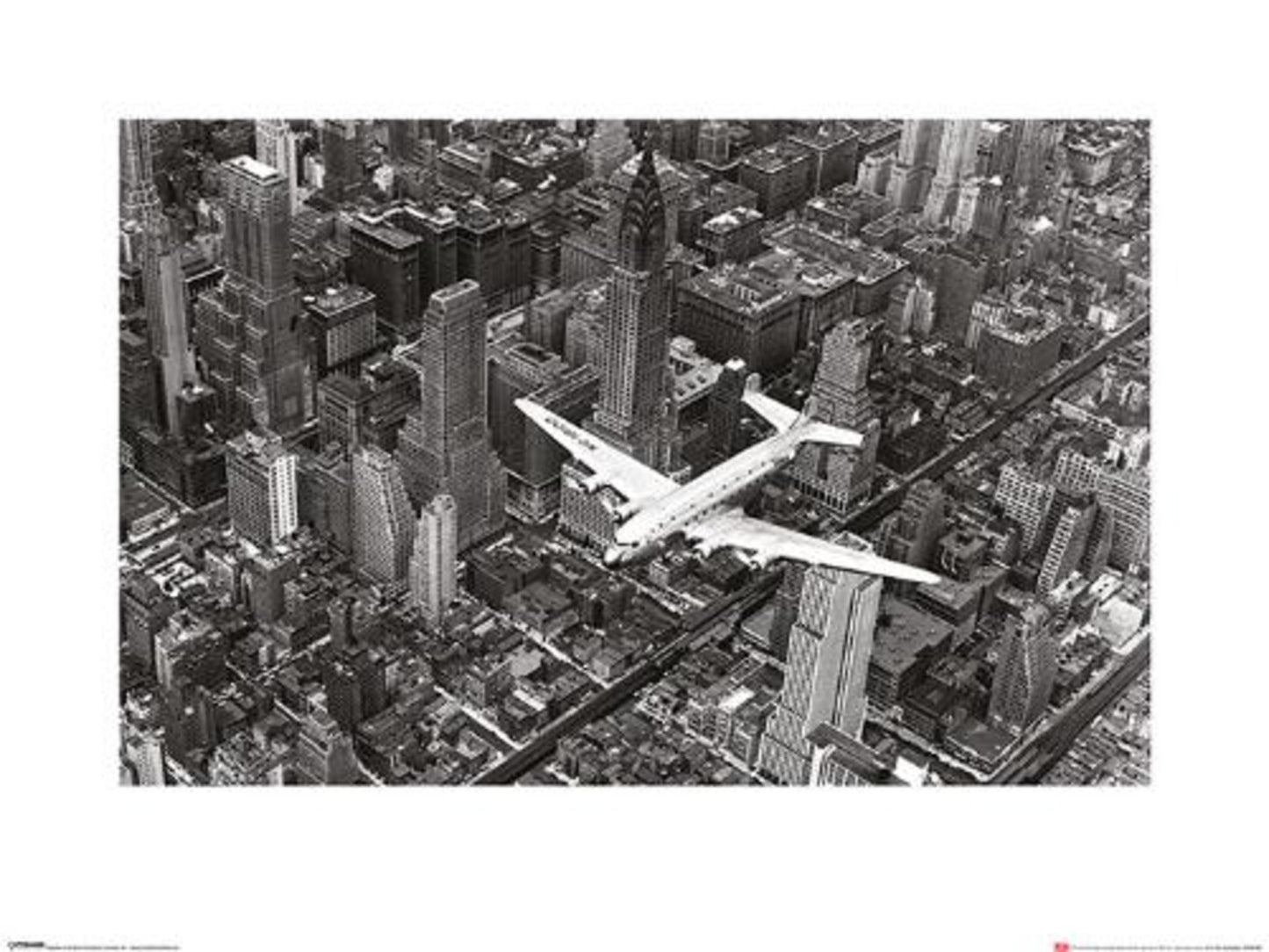 Kunstdruck Time Life - DC4 Over Manhattan 60x80cm