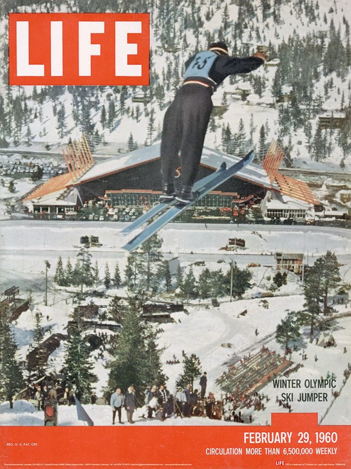 Kunstdruck Time Life - Olympic Ski Jumper 30x40cm