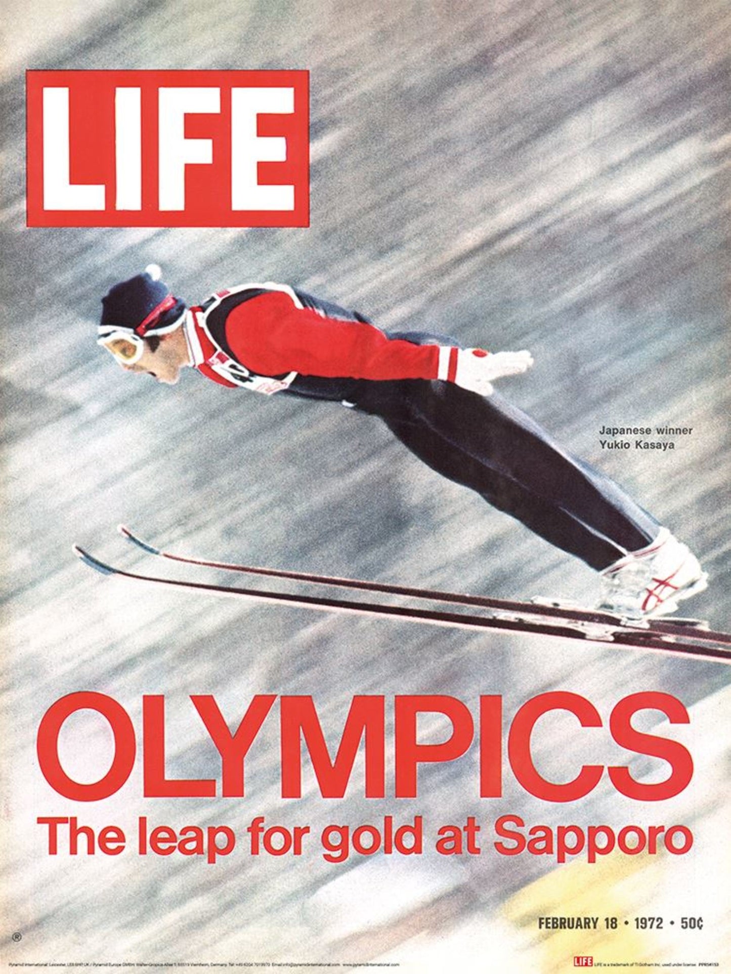 Kunstdruck Time Life - Sapporo Olympic Ski Jumper 30x40cm