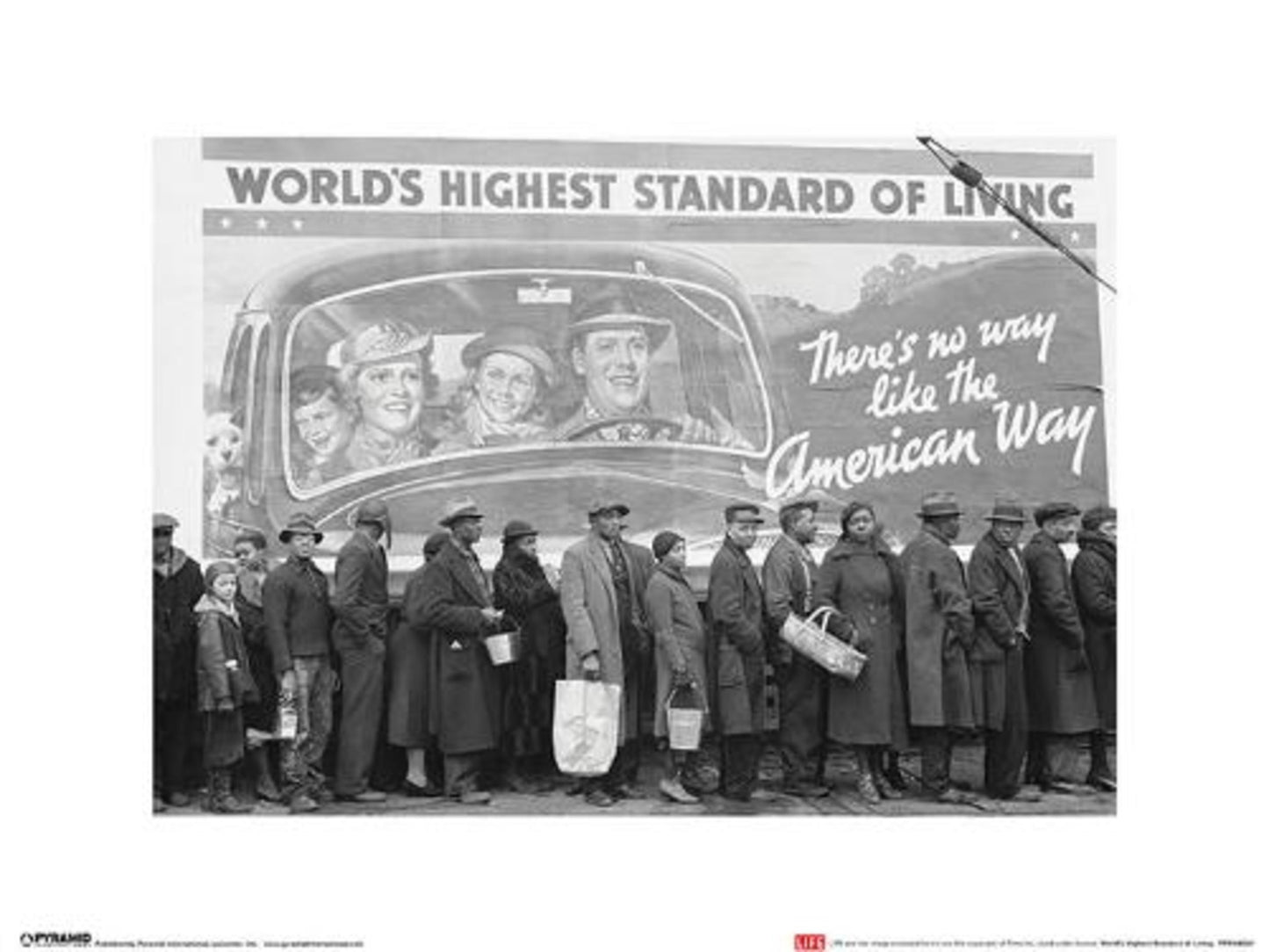 Kunstdruck Time Life - World's Highest Standard of Living 30x40cm