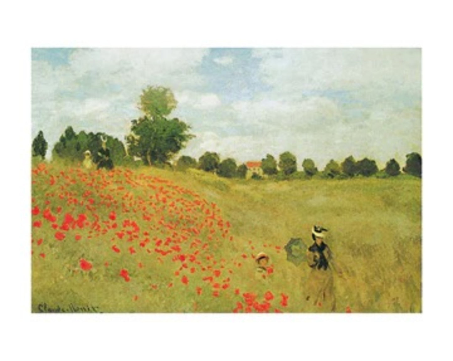 Kunstdruck Claude Monet - Les coquelicots 40x30cm