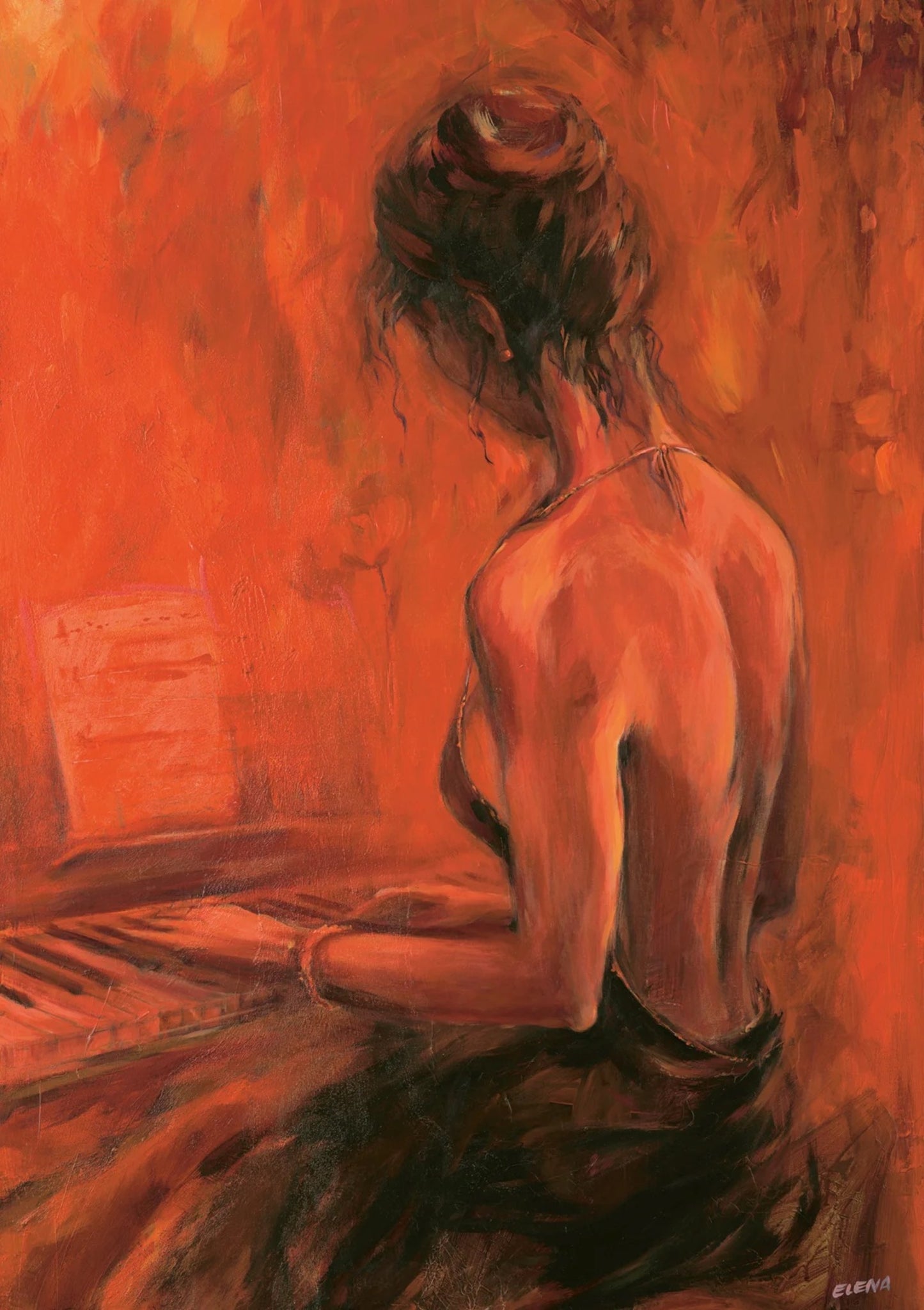 Kunstdruck Elena Filatov - Abend für Dich 70x100cm