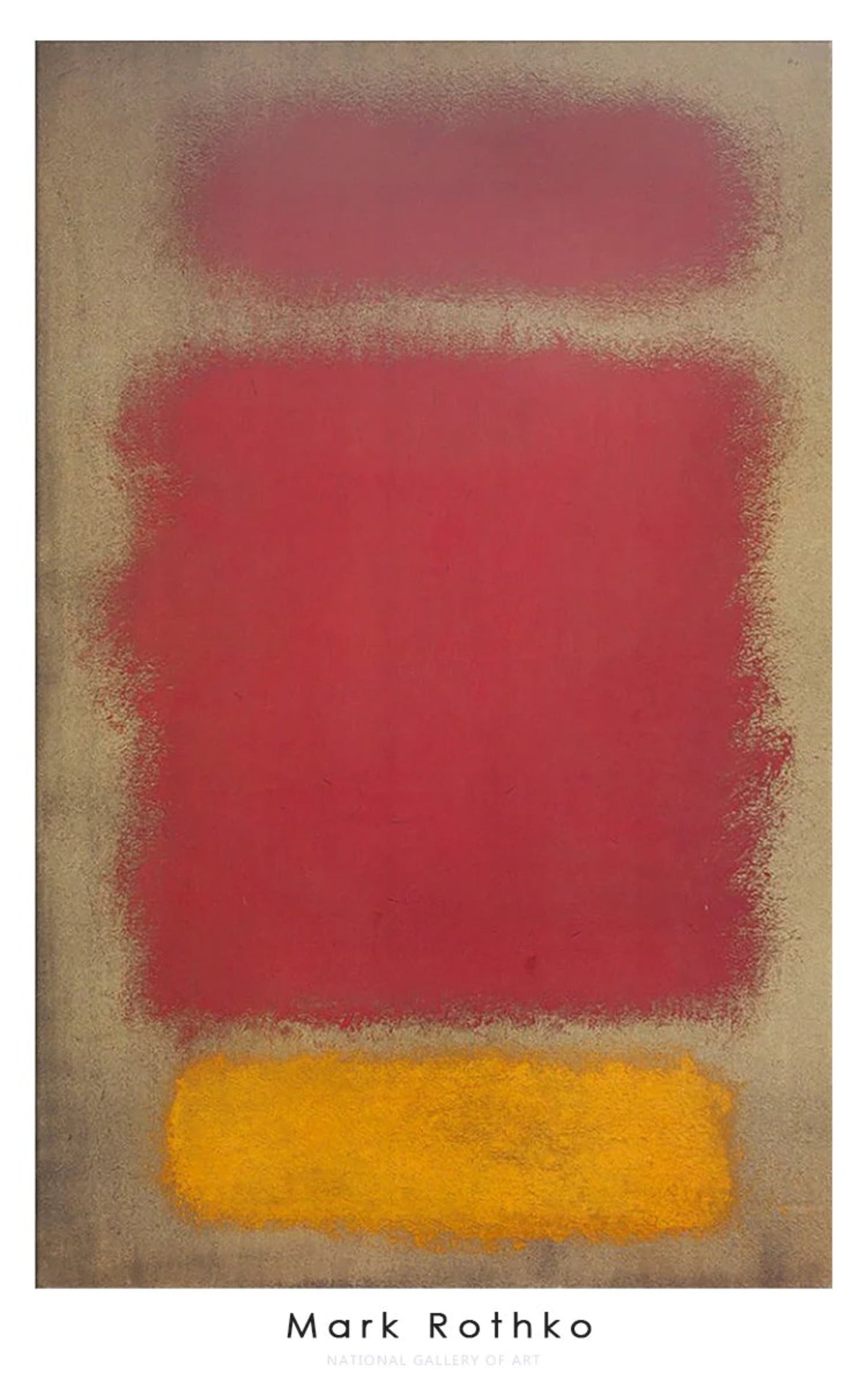 Kunstdruck Mark Rothko - Untitled, 1968 63.5x101.5cm