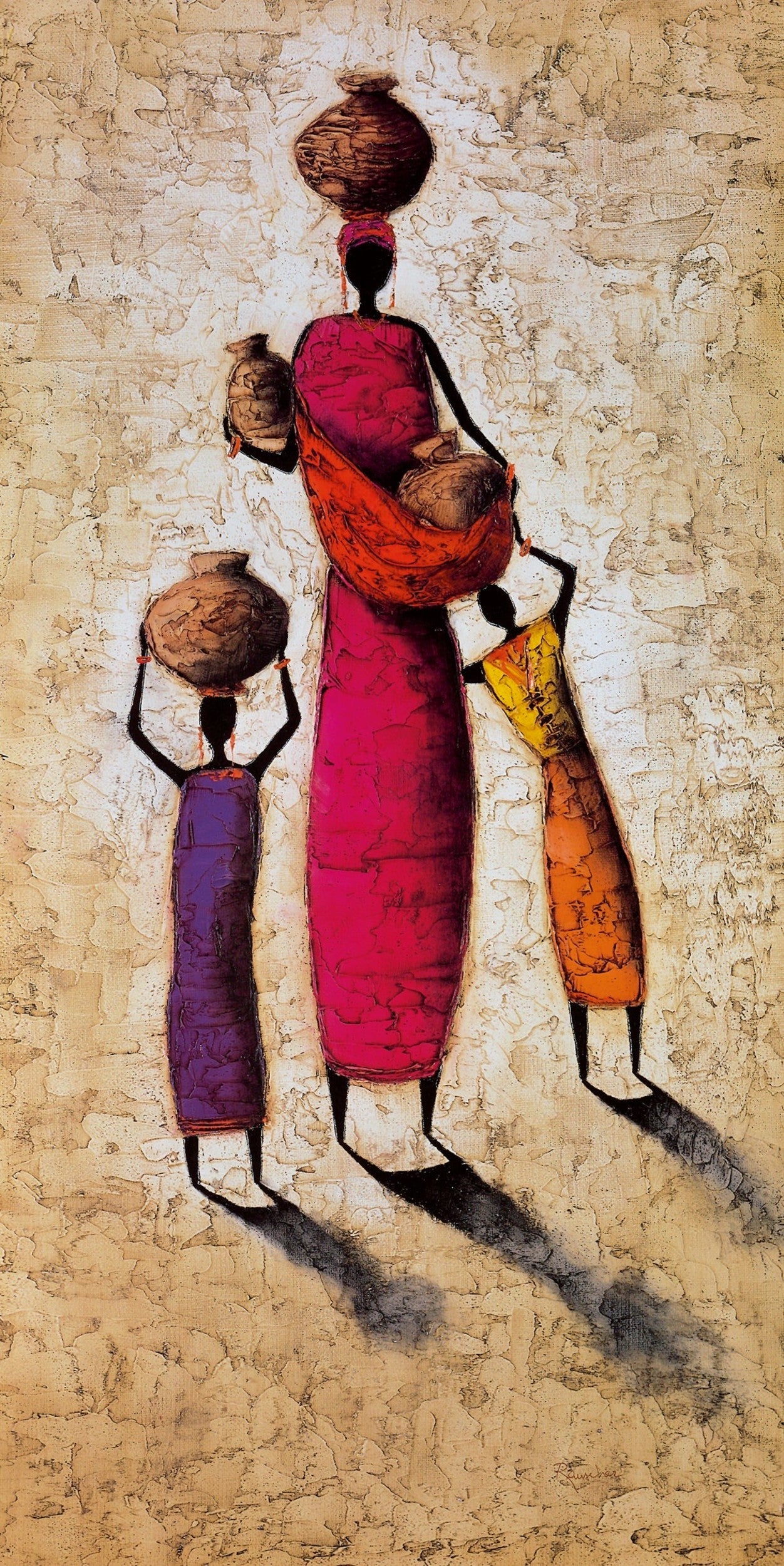 Kunstdruck Michel Rauscher - Family Harmony 50x100cm