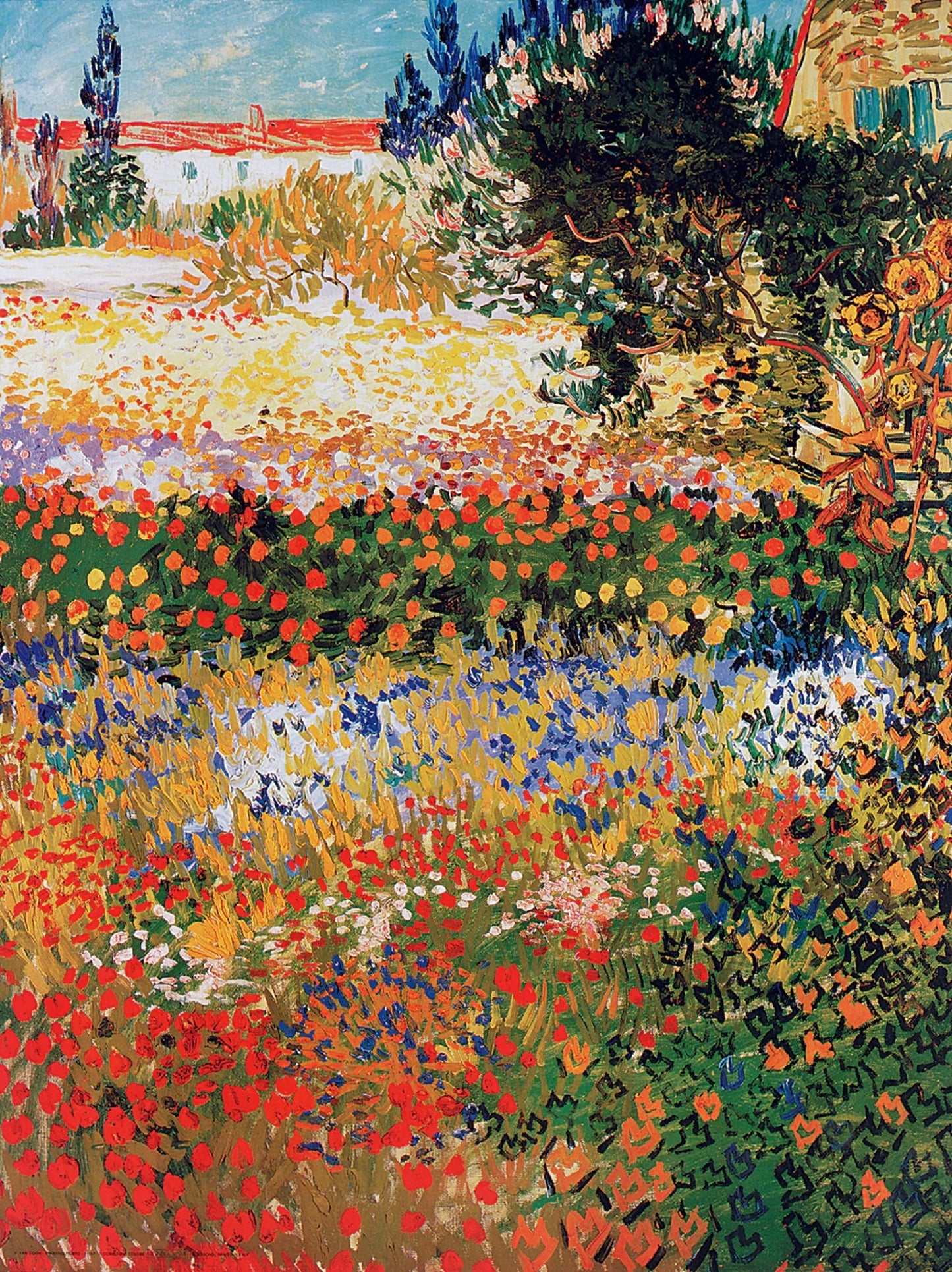 Kunstdruck Vincent Van Gogh - Giardino fiorito 60x80cm