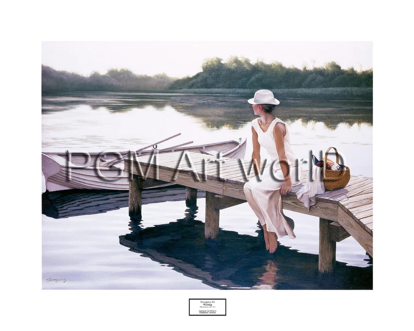 Kunstdruck Zhongping Shi - Waiting 76x61cm