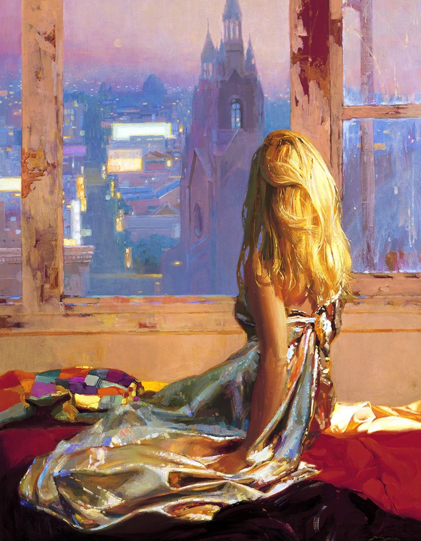 Kunstdruck Zhaoming Wu - Twinkling City 70x90cm