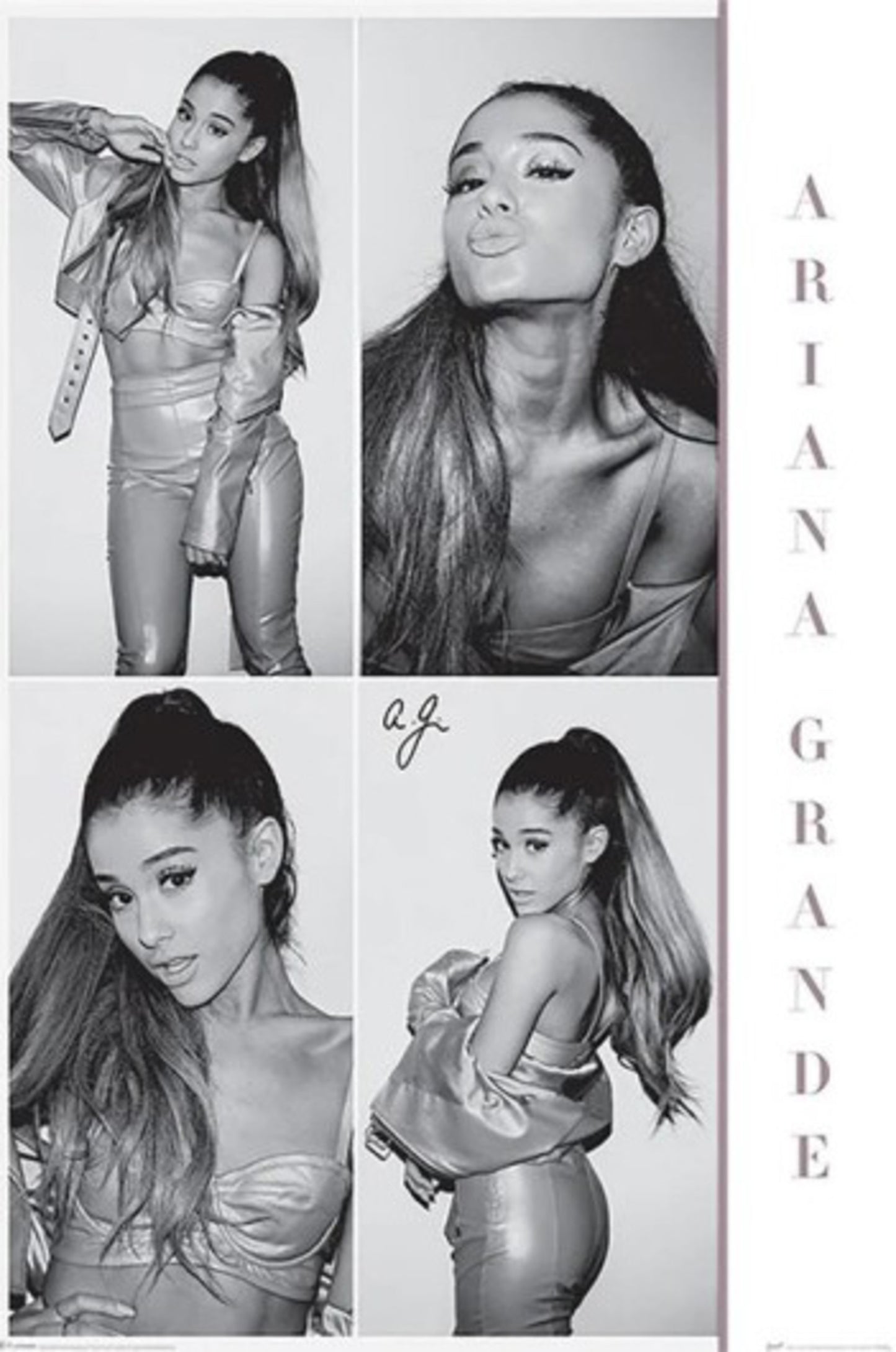 Poster Ariana Grande Black and White 61x91,5cm
