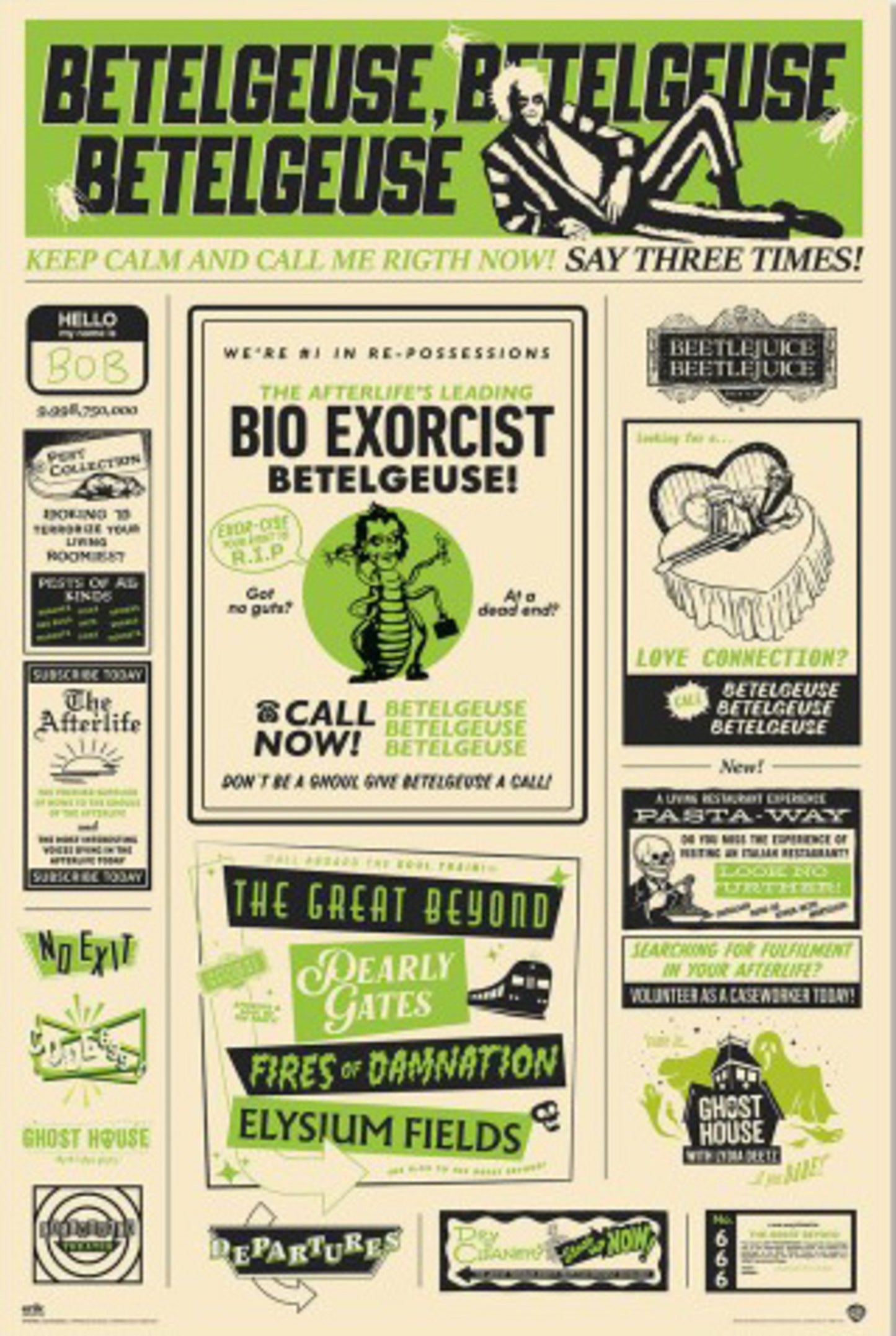 Poster Beetlejuice - 2 61x91,5cm