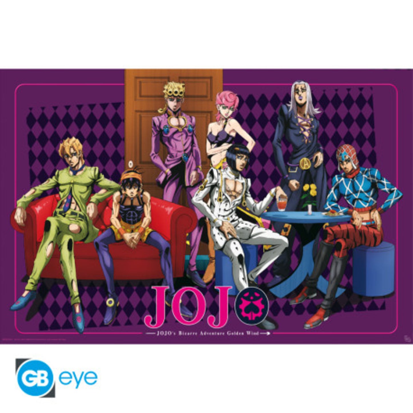 Poster Jojo's Bizarre Adventure - Golden Wind Team 91,5x61cm