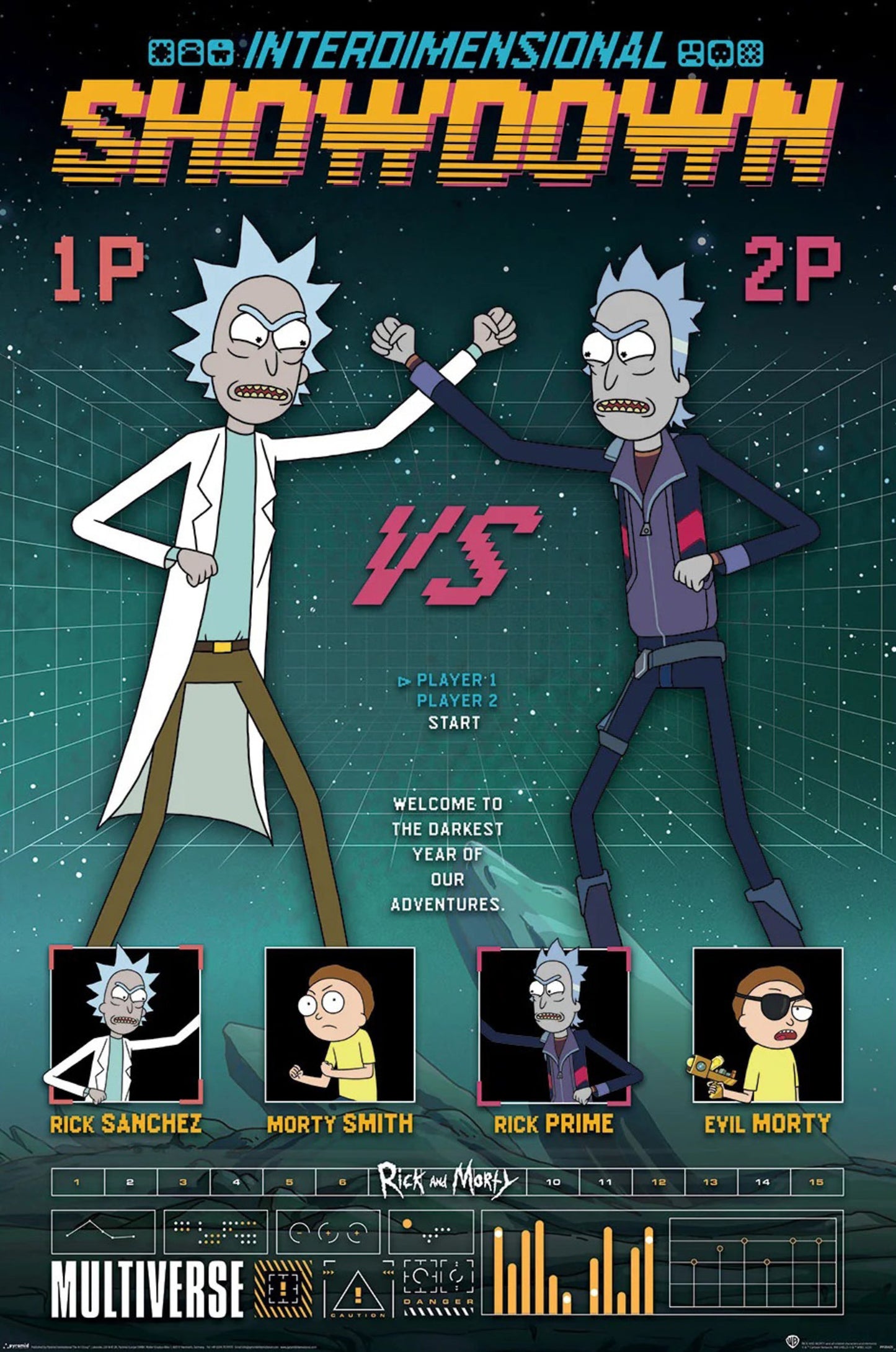 Poster Rick and Morty Showdown 61x91,5cm