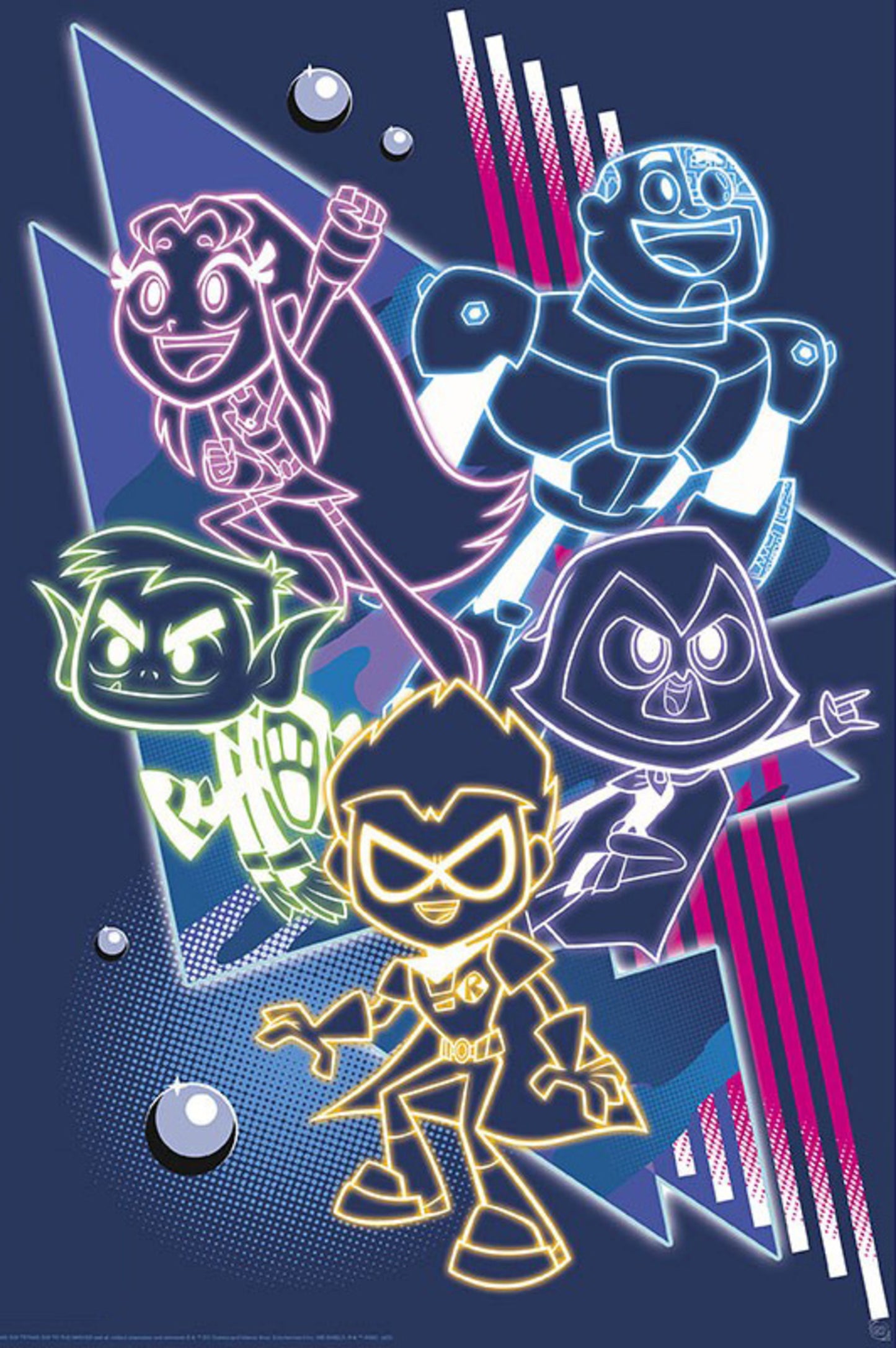 Poster Teen Titans - Neon Titans 61x91,5cm