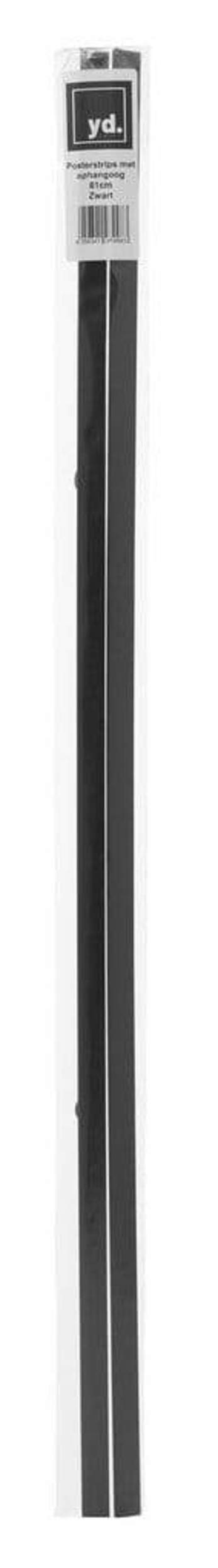 Posterhänger 61cm Schwarz - Posterleiste mit Aufhängauge