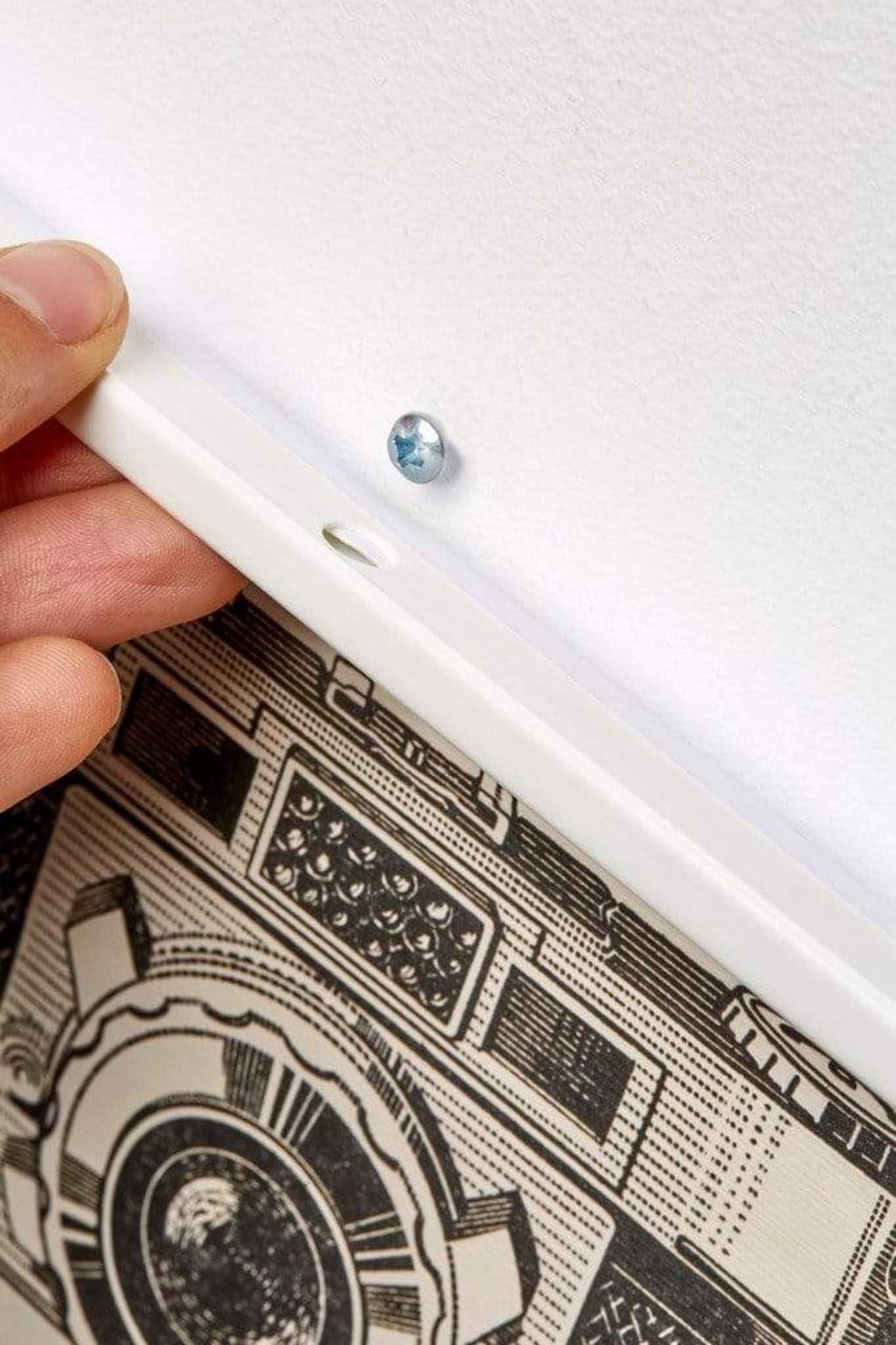 Posterhänger 50cm Weiß - Posterleiste mit Aufhängeloch