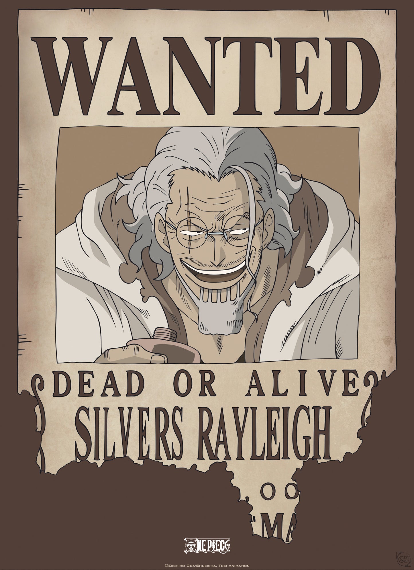 Poster One Piece Wanted Rayleigh 38x52cm