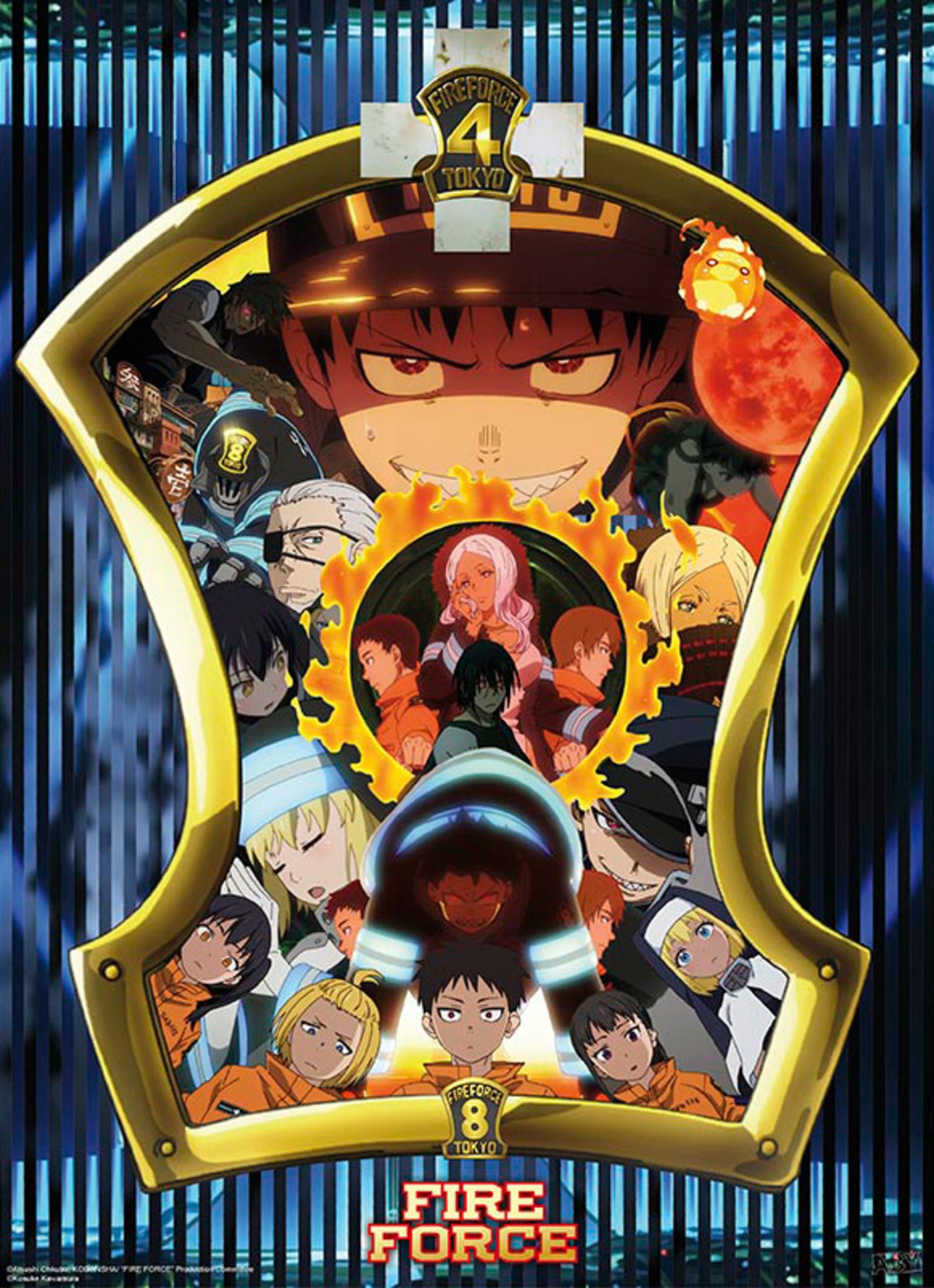 Poster Fire Force Special Fire Forces 38x52cm