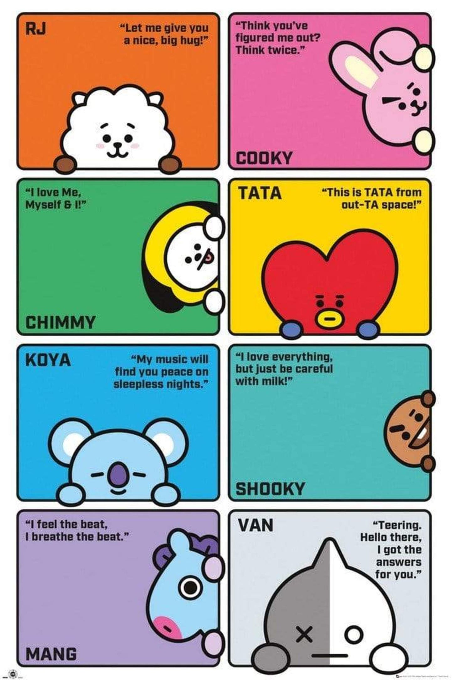 Poster BT21 Compilation 61x91,5cm