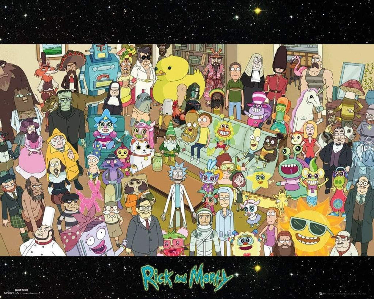 Poster Rick and Morty Cast 50x40cm