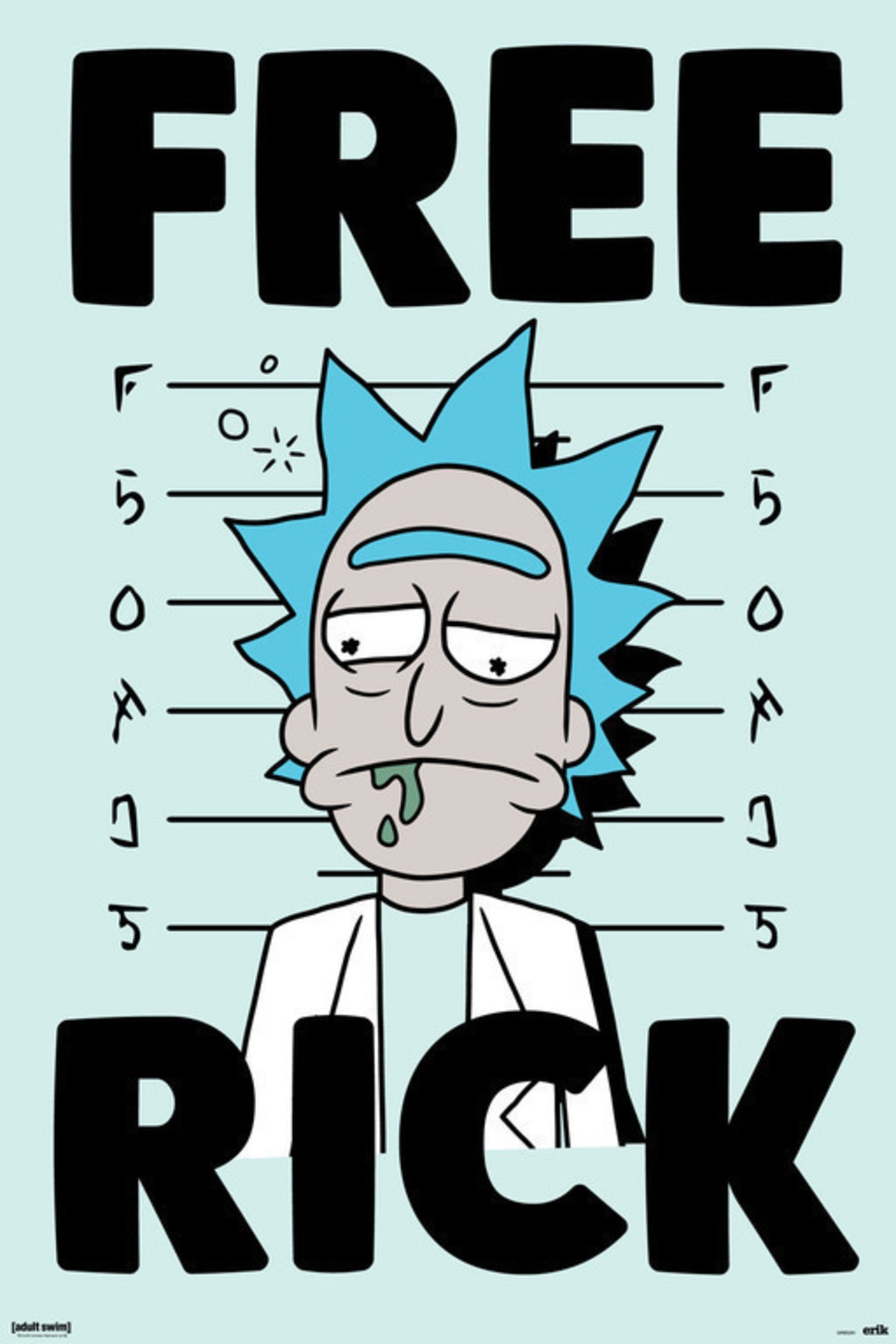 Poster Rick and Morty - Free Rick 61x91,5cm
