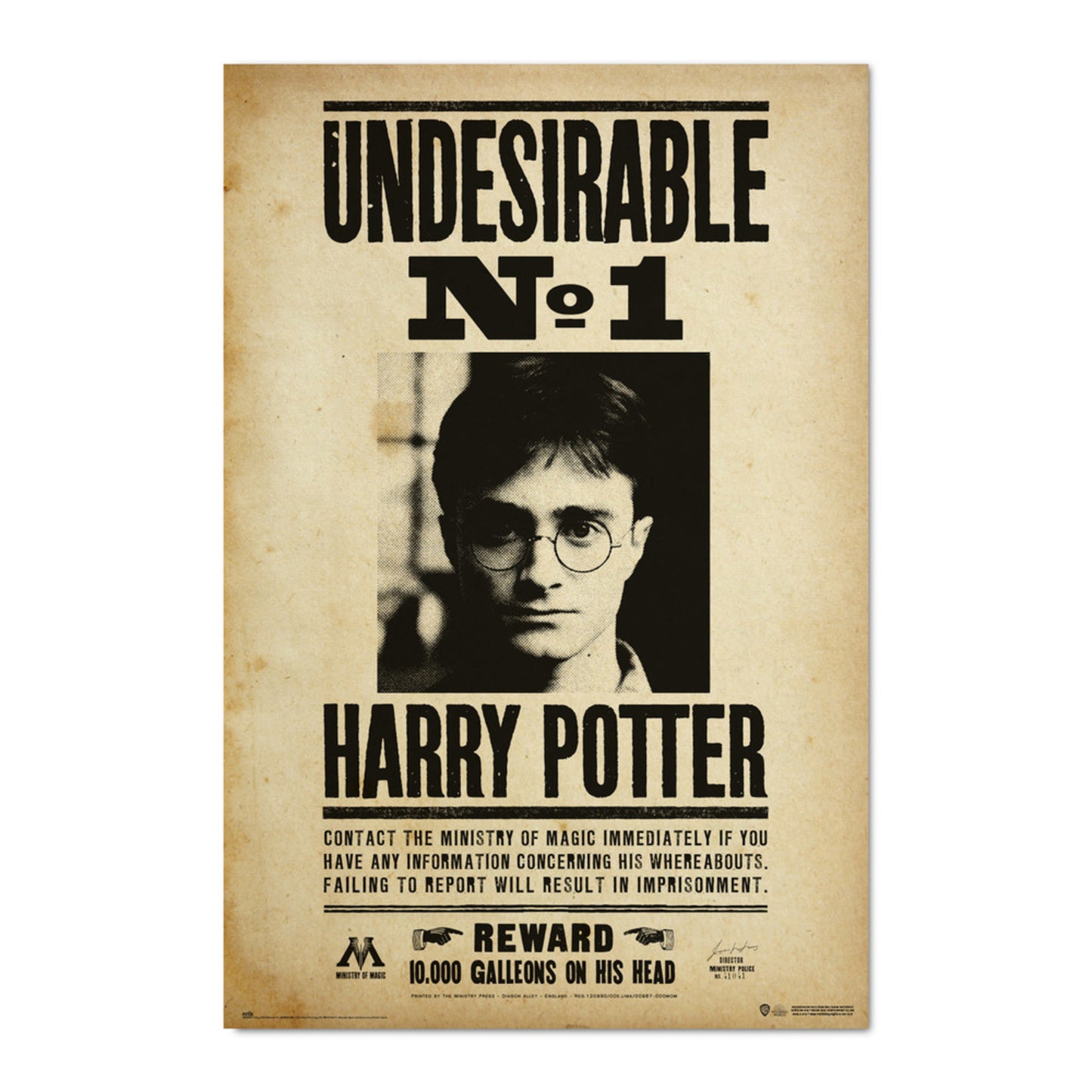 Poster Harry Potter Undesirable No1 61x91,5cm