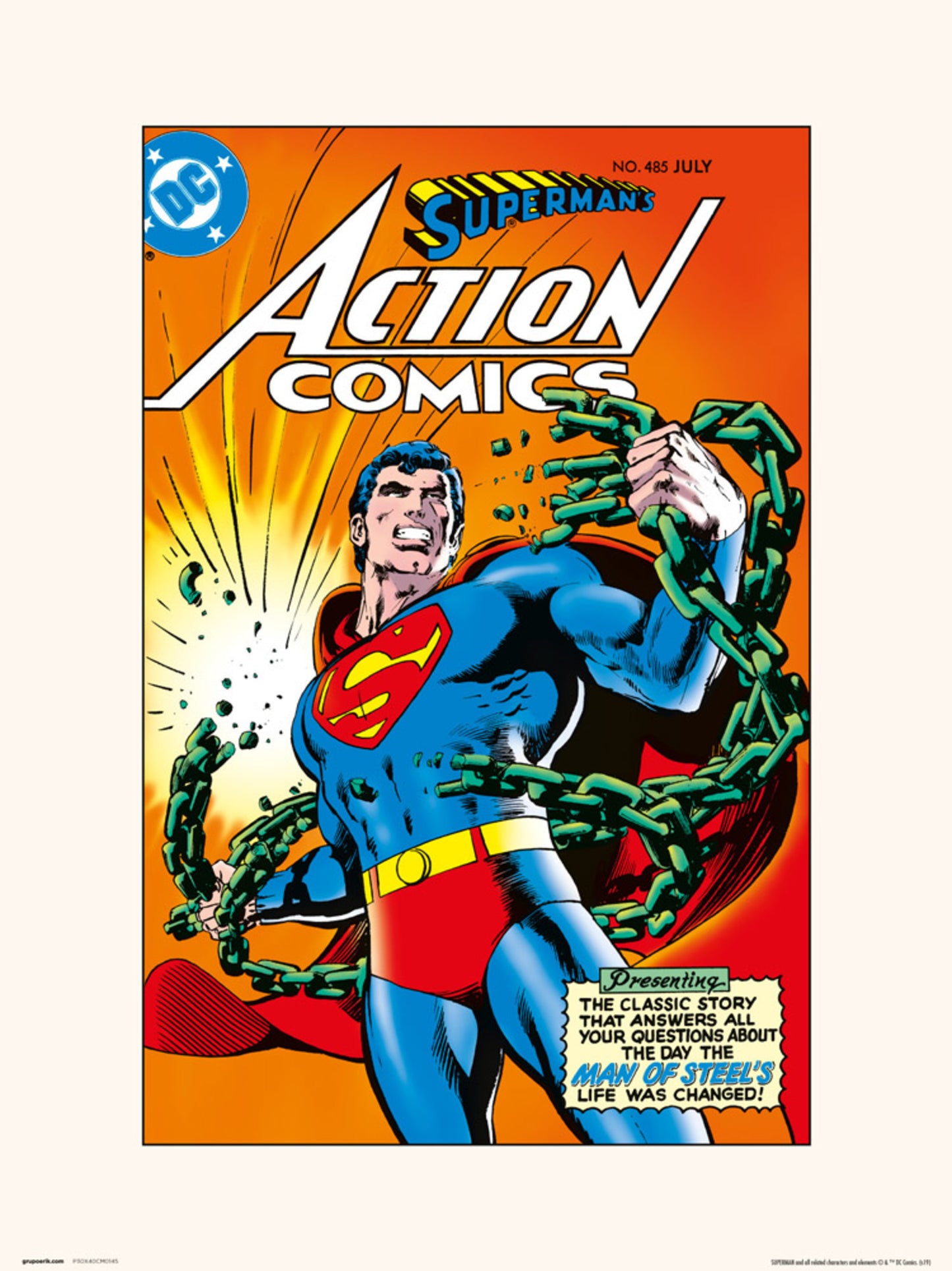Kunstdruck DC Action Comics 485 30x40cm