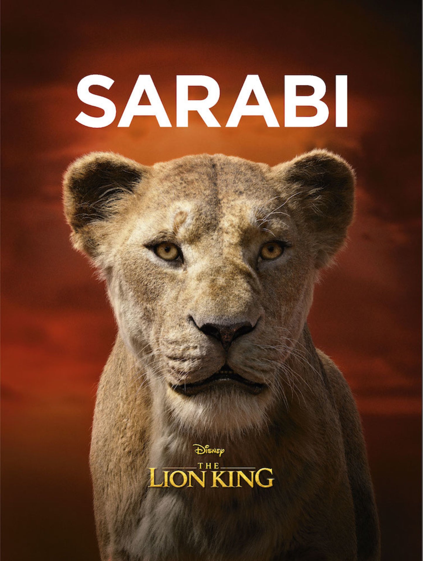 Kunstdruck Disney Lion King Sarabi 30x40cm