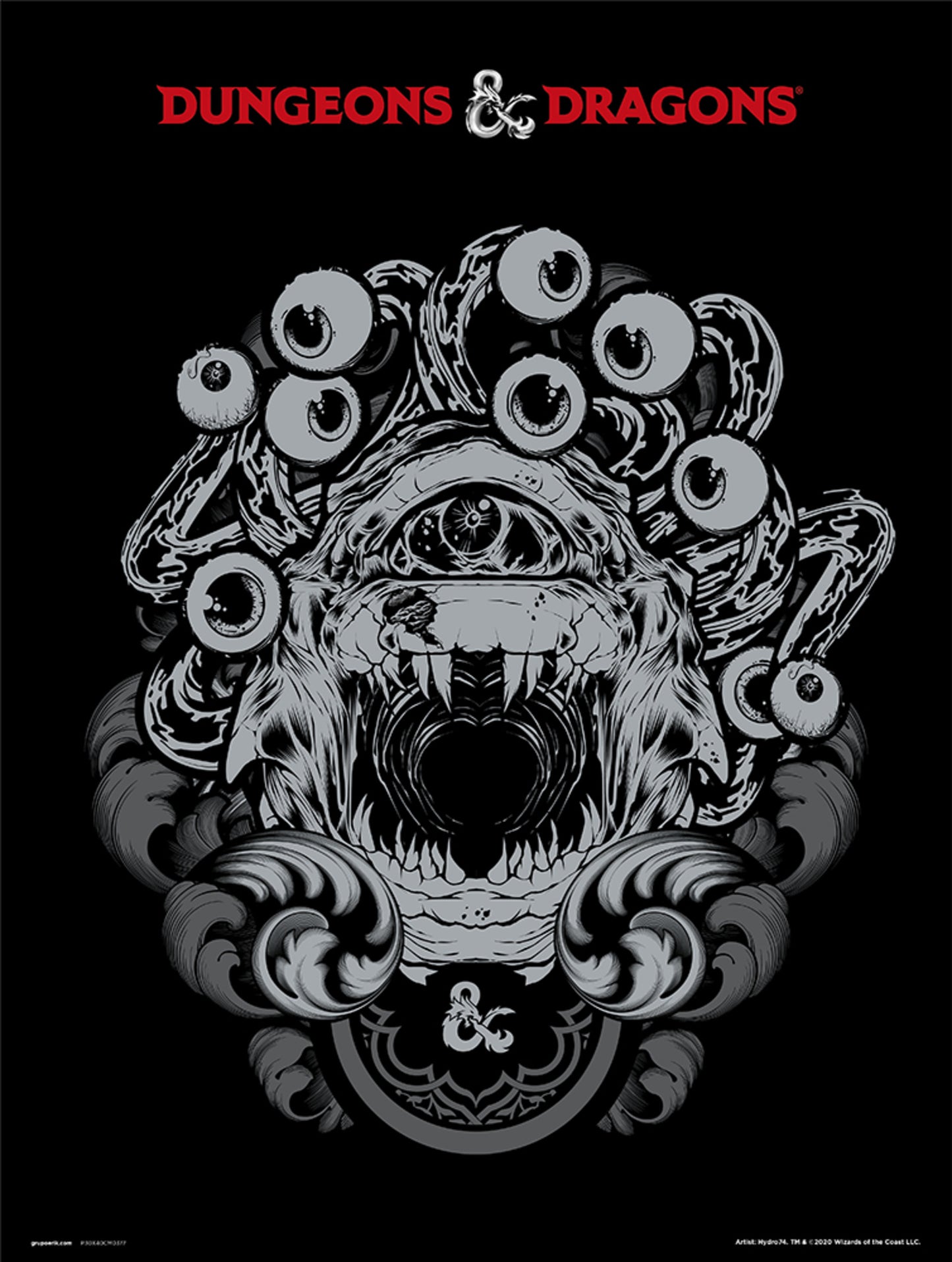 Kunstdruck Dungeons And Dragons Beholder 30x40cm