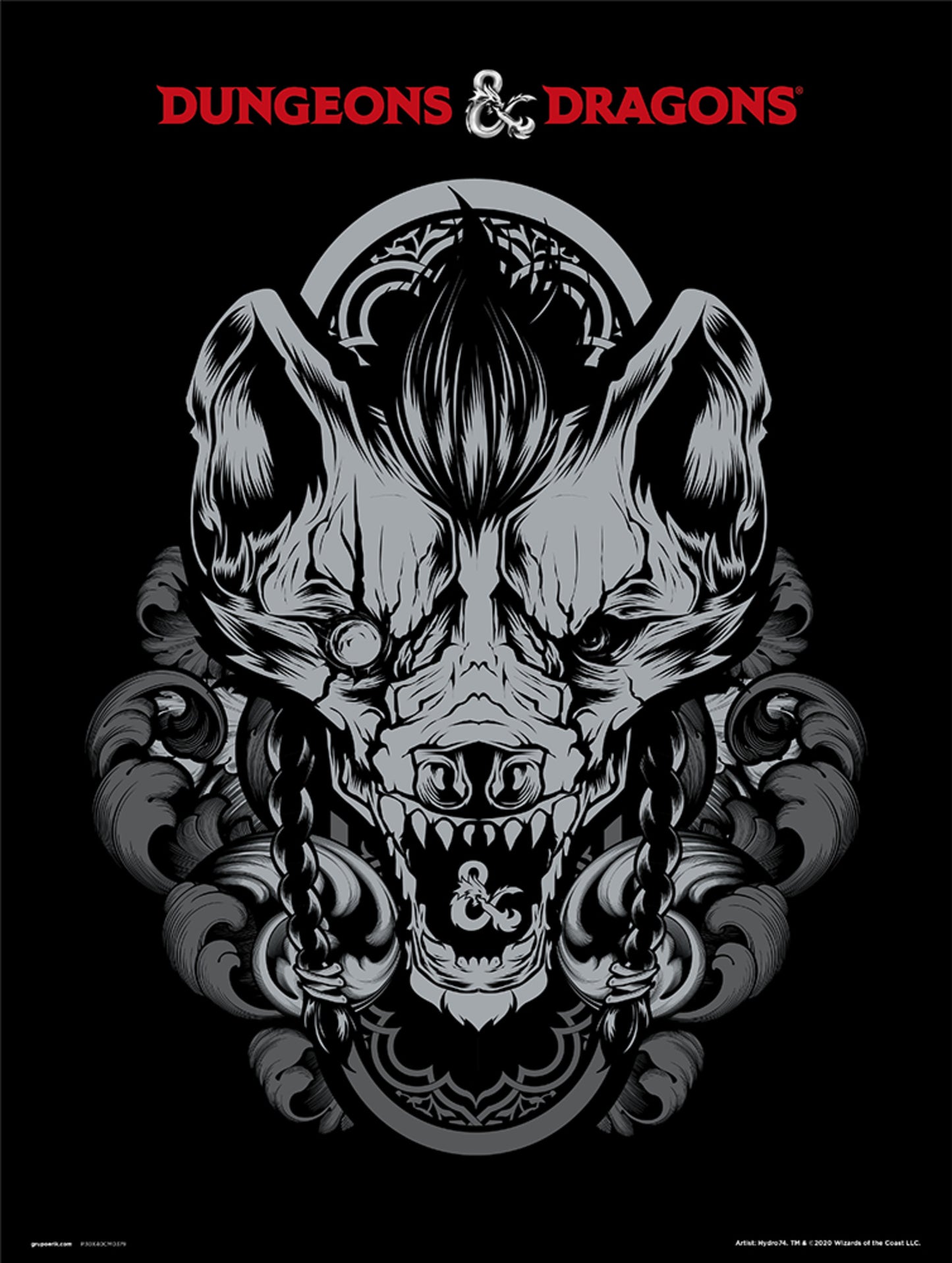 Kunstdruck Dungeons And Dragons Gnoll 30x40cm