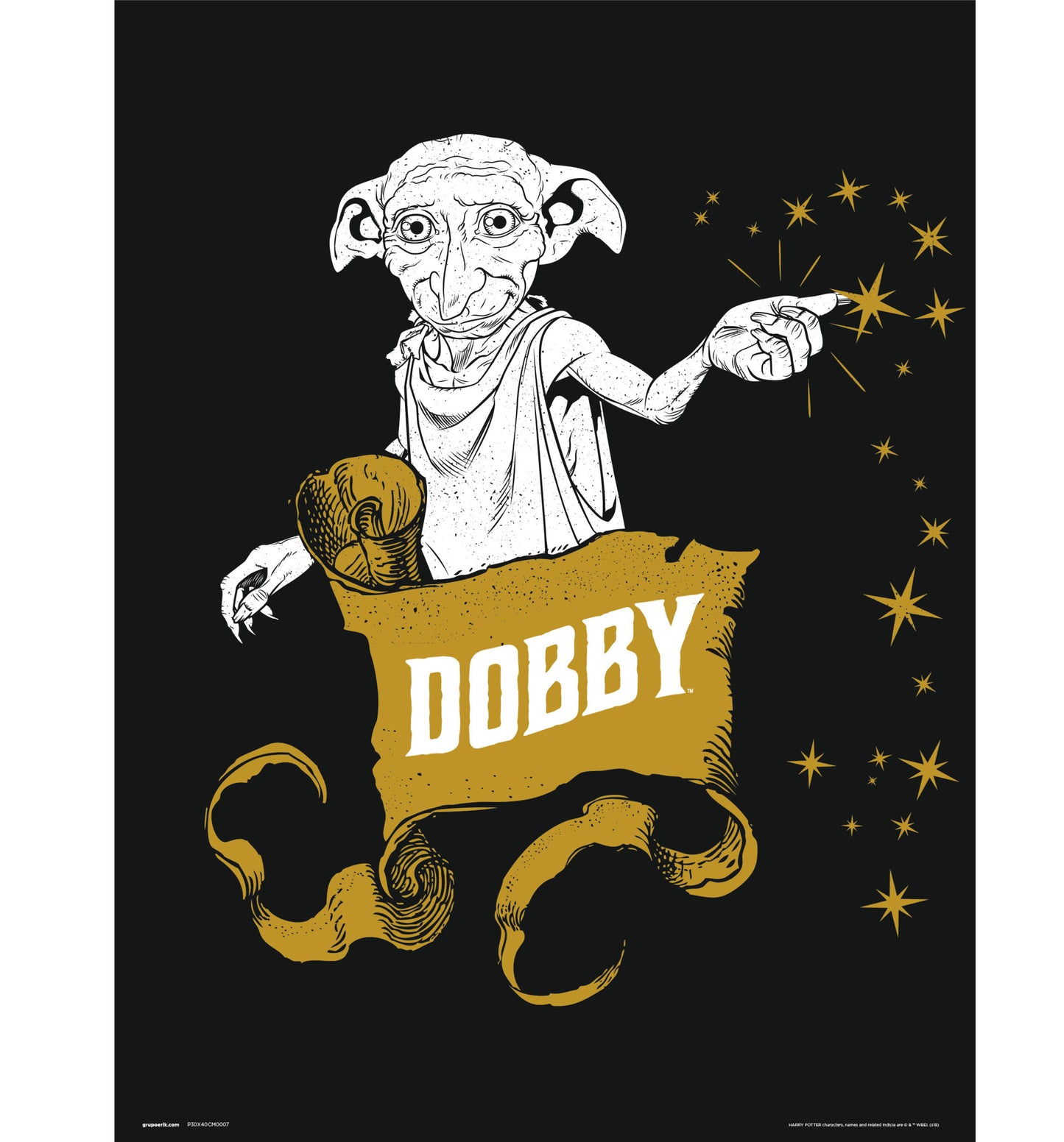 Kunstdruck Harry Potter Dobby 30x40cm