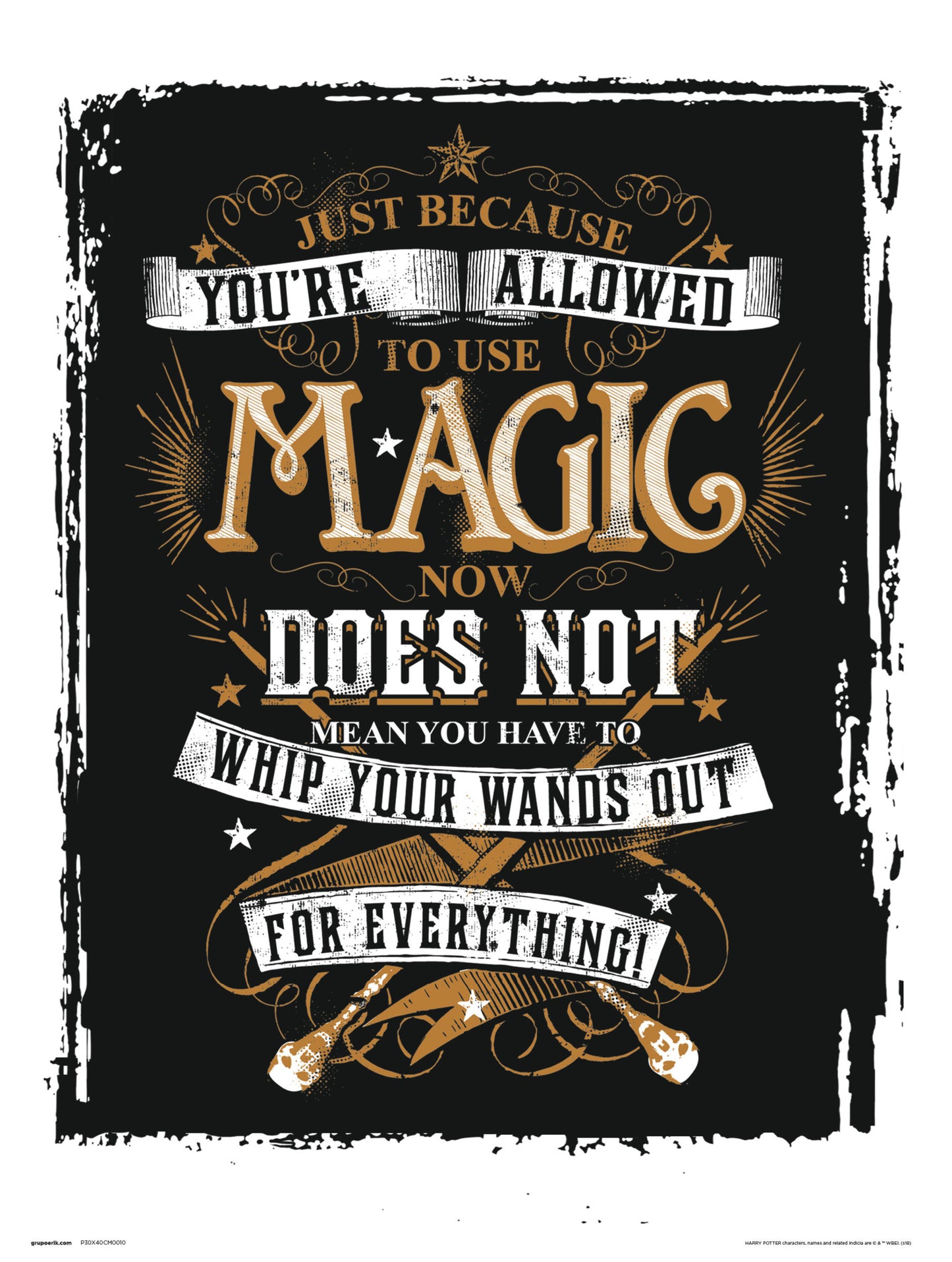 Kunstdruck Harry Potter Magic 30x40cm