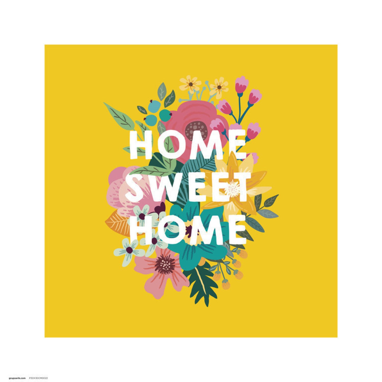 Kunstdruck Loreak Home Sweet Home 30x30cm