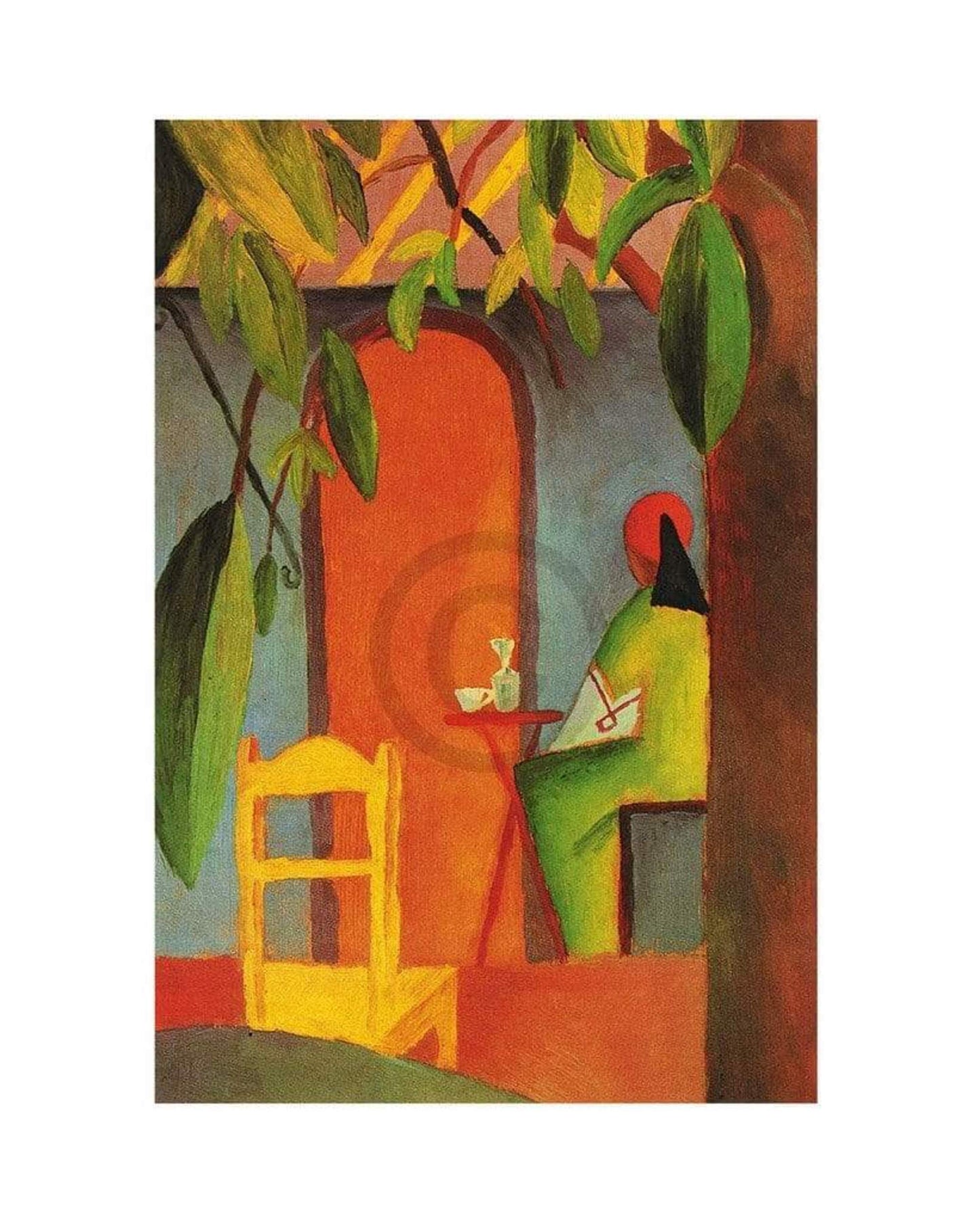 Kunstdruck August Macke - Türkisches Cafe II 24x30cm