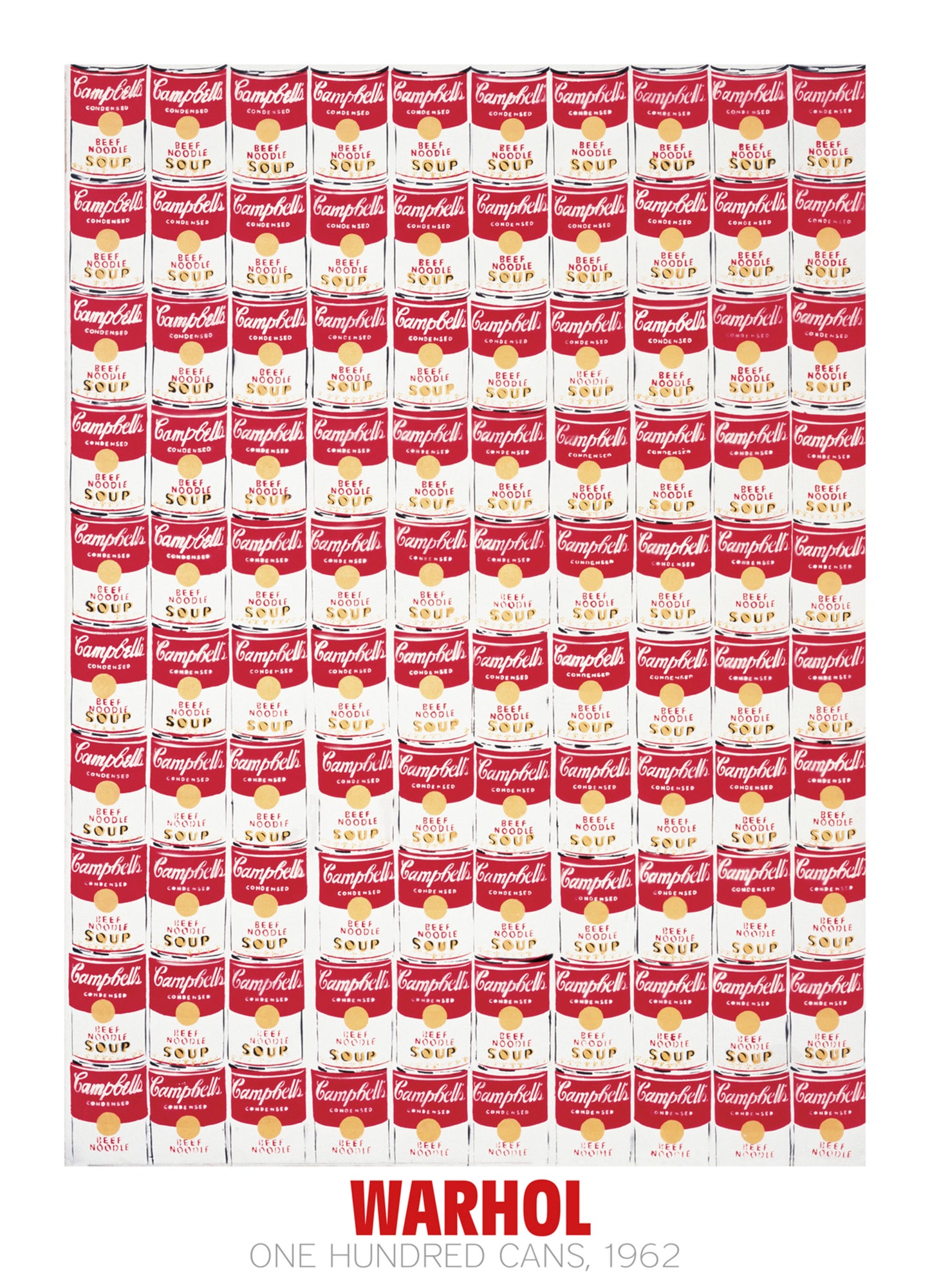 Kunstdruck Andy Warhol - One Hundred Cans 1962 65x90cm
