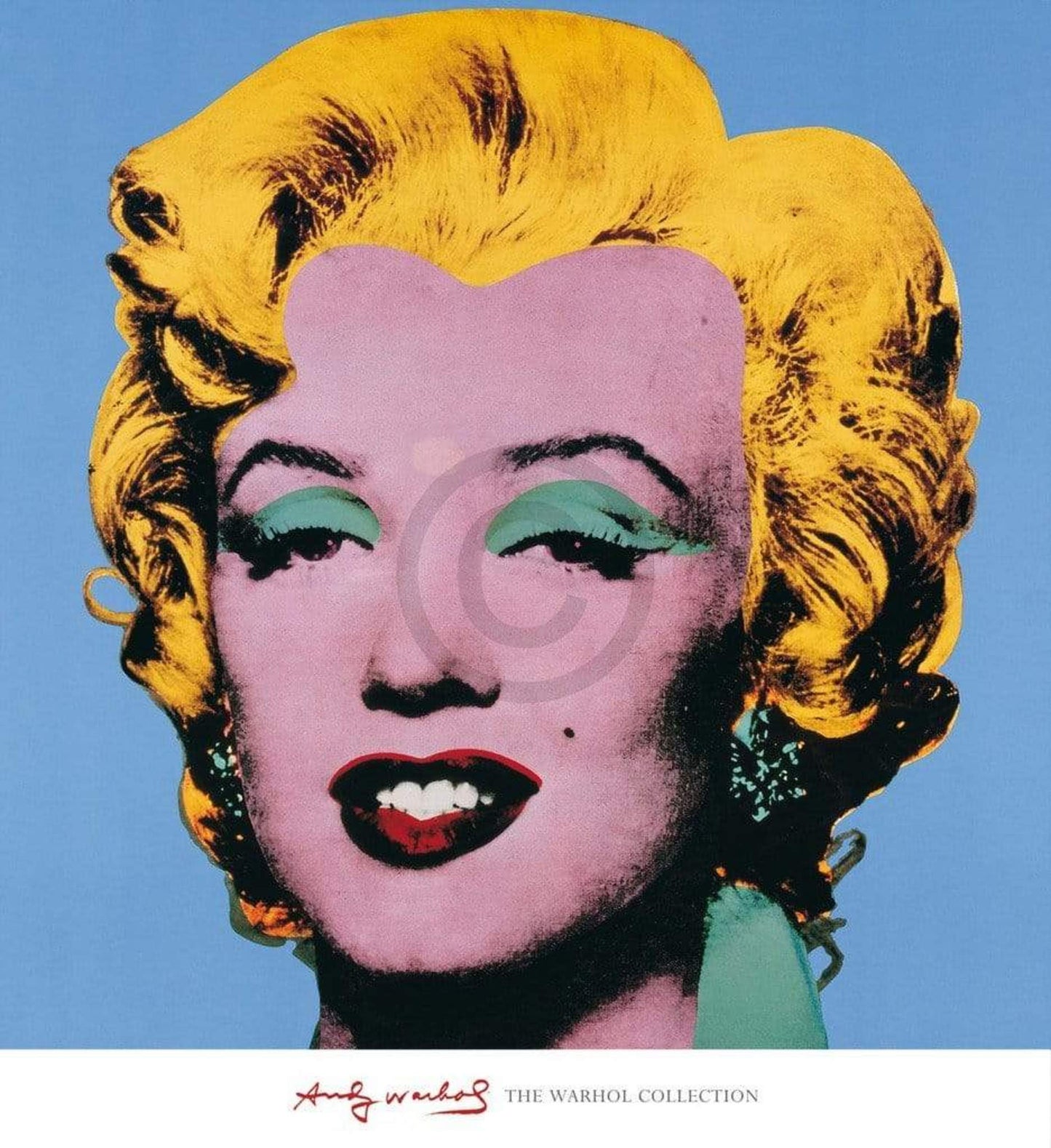 Kunstdruck Andy Warhol - Shot Blue Marilyn 65x71cm