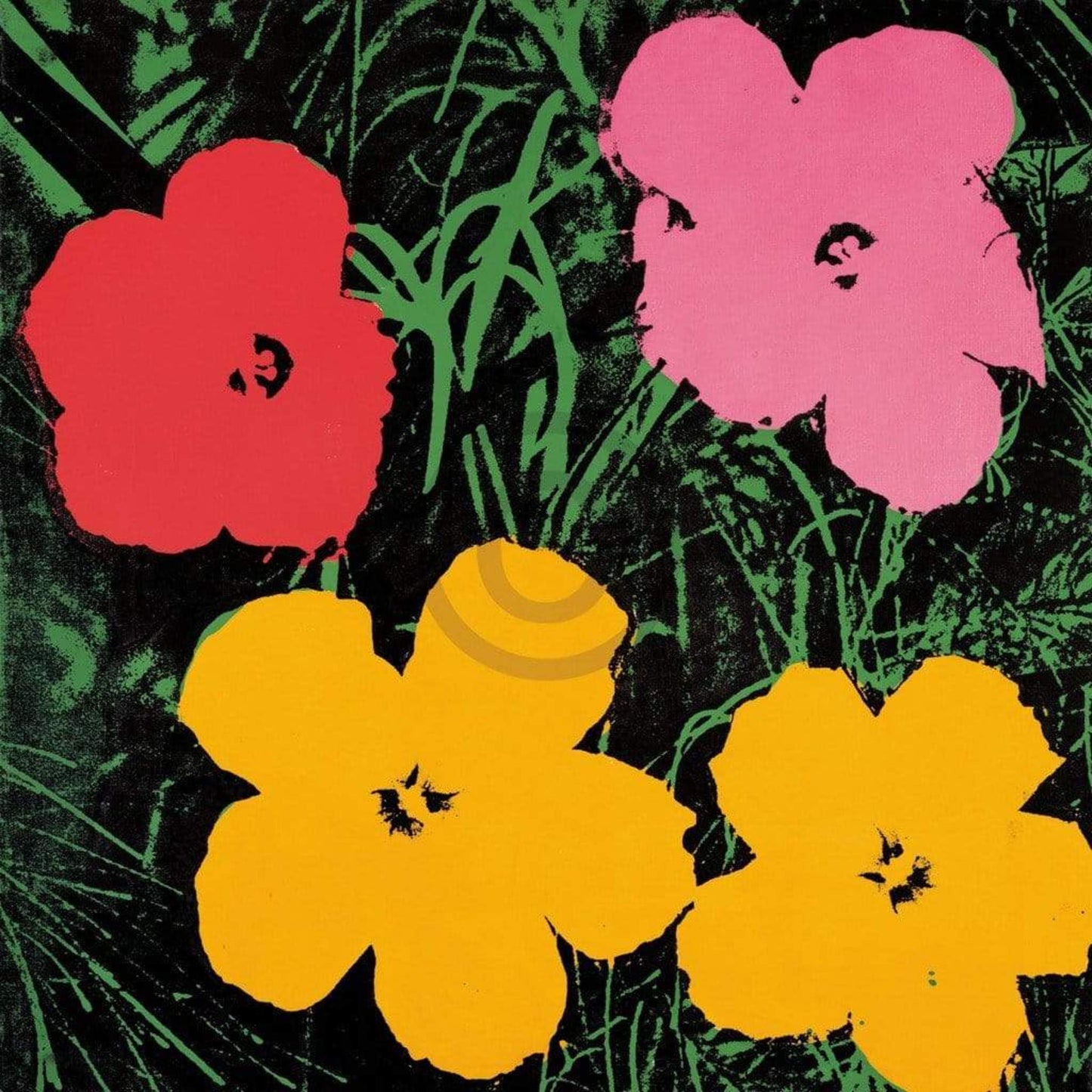 Kunstdruck - Andy Warhol - Flowers C. 1964 60x60cm